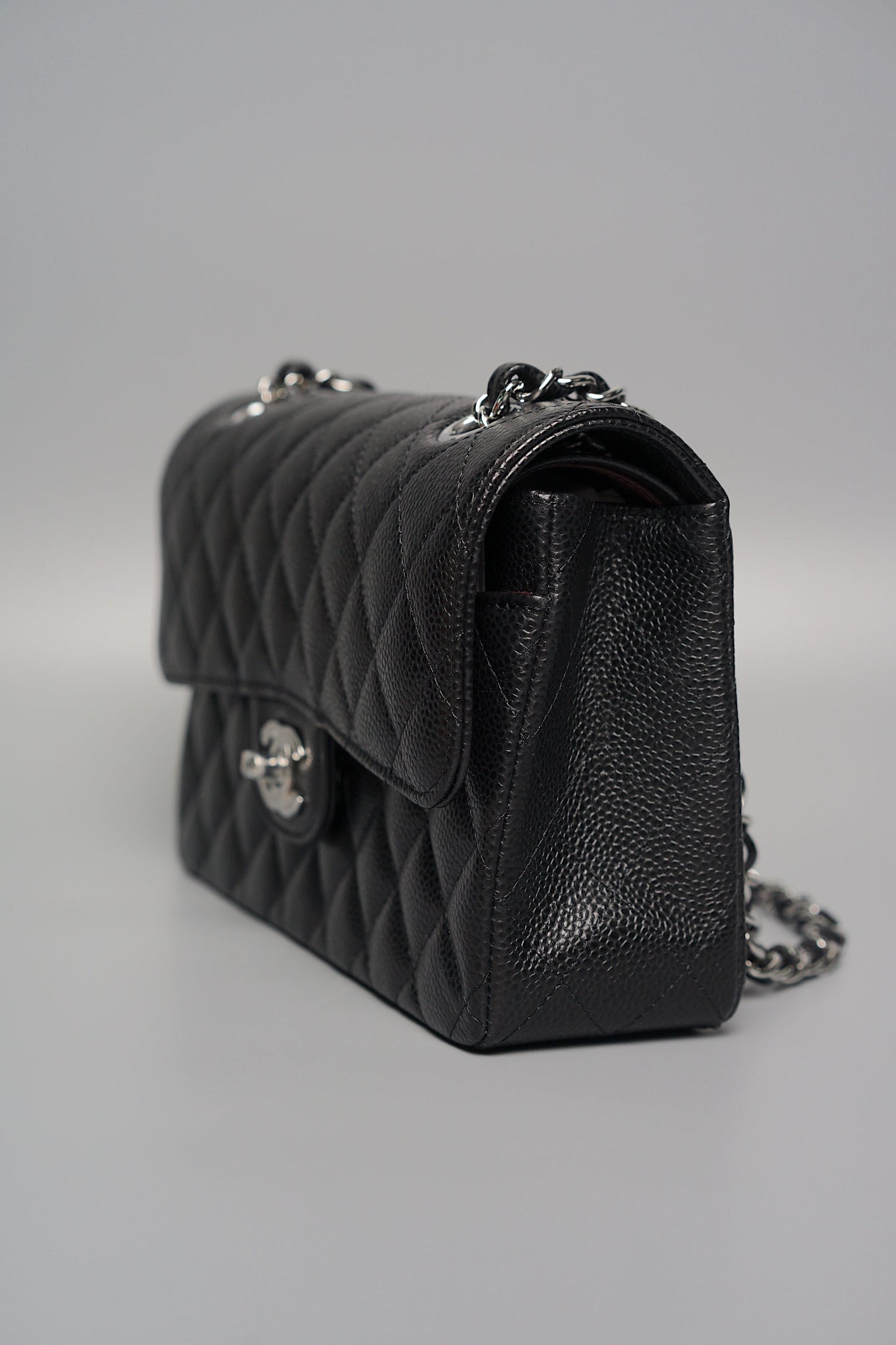 Chanel Small Double Flap in Black Caviar Shw (Brand New)