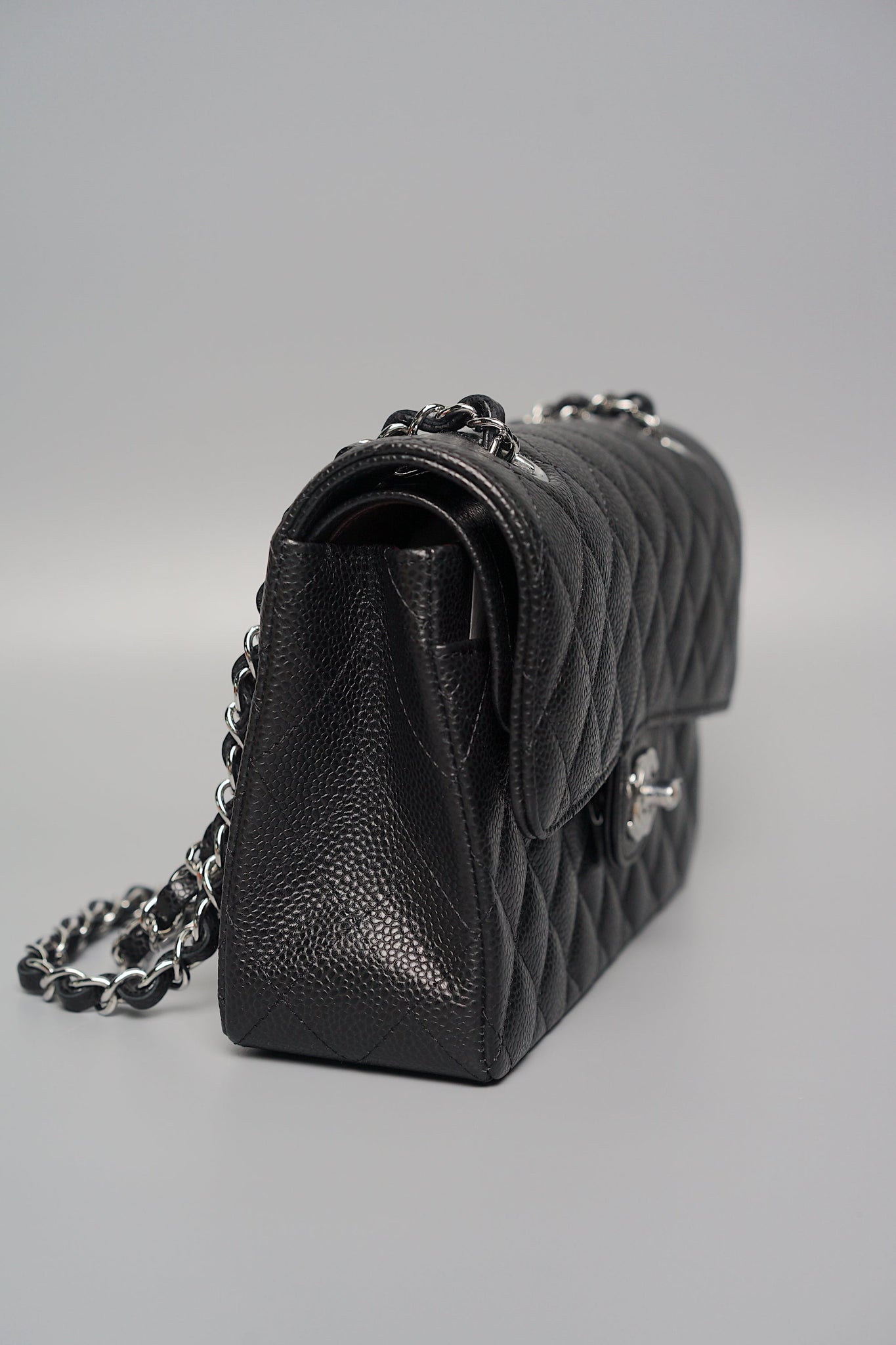 Chanel Small Double Flap in Black Caviar Shw (Brand New)