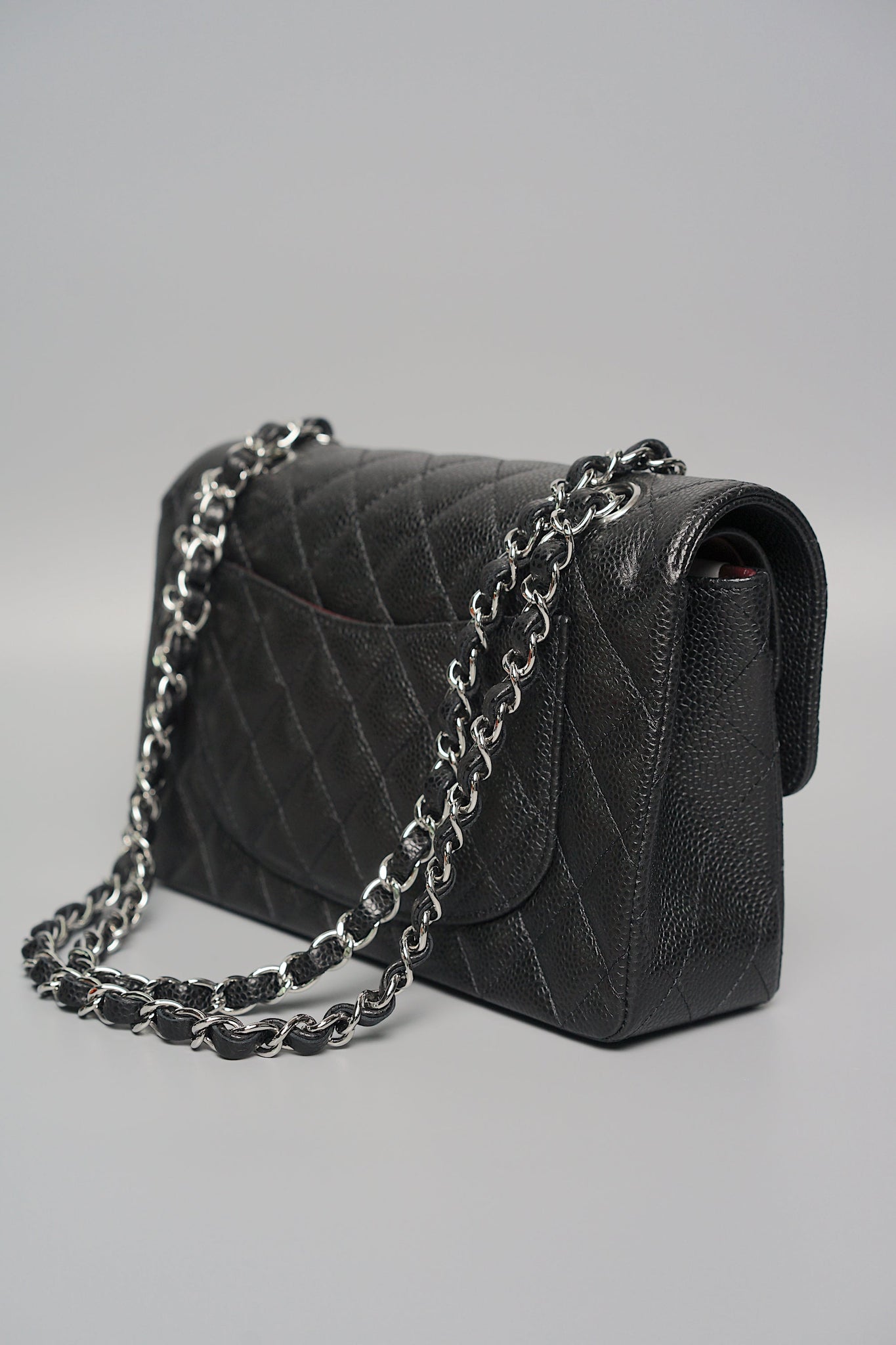 Chanel Small Double Flap in Black Caviar Shw (Brand New)