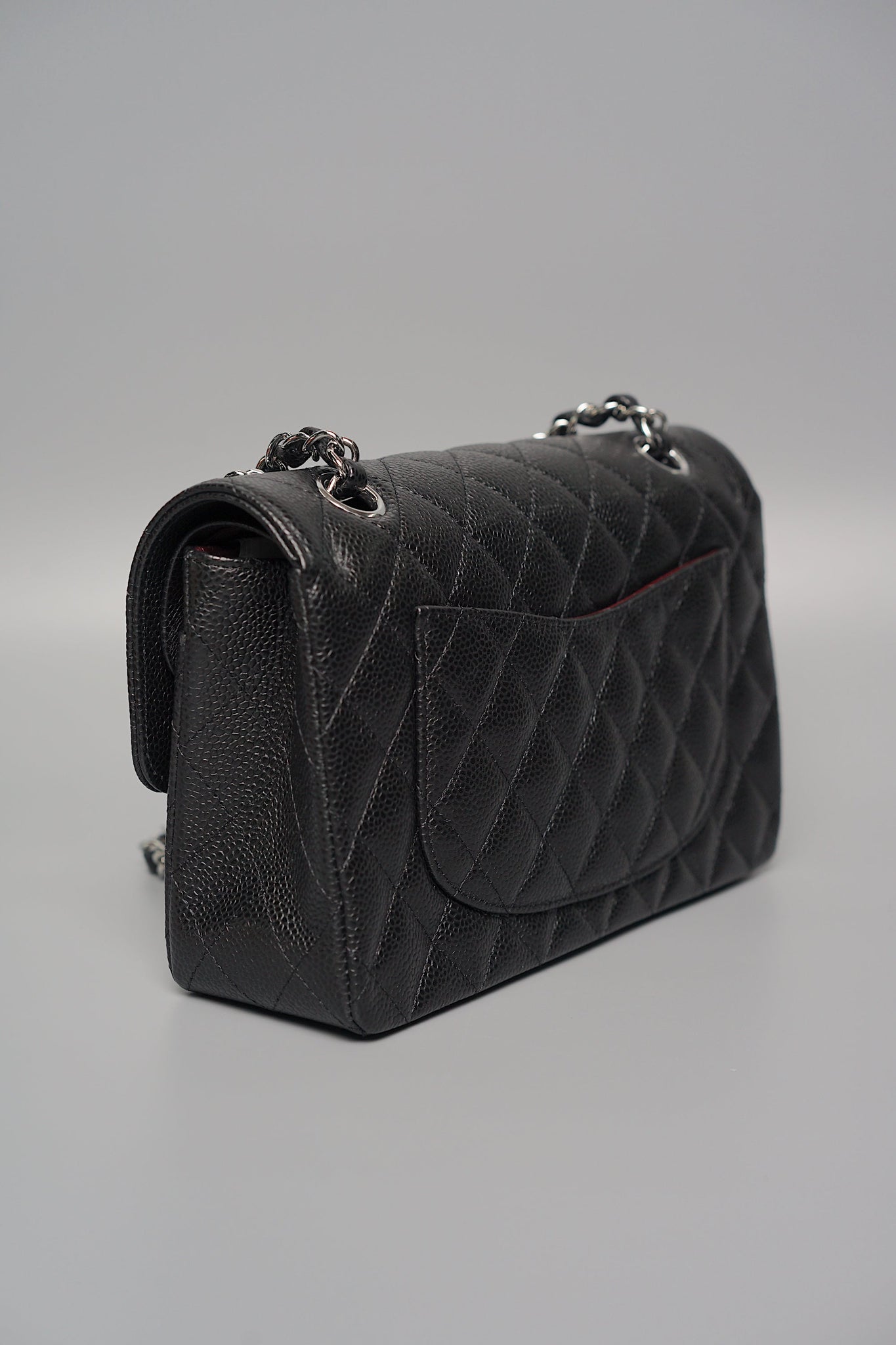 Chanel Small Double Flap in Black Caviar Shw (Brand New)