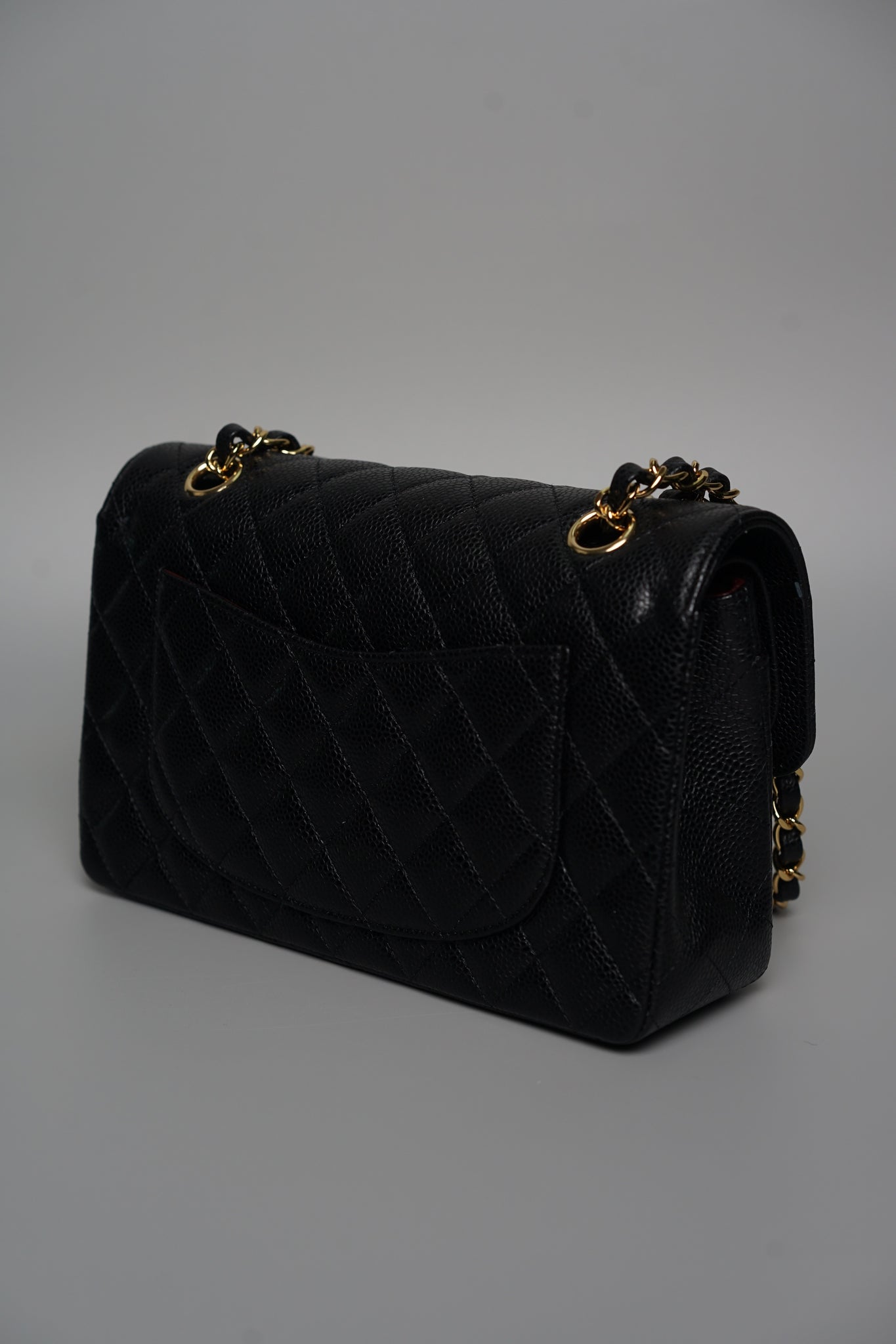 Chanel Small Classic Double Flap in Black Caviar Ghw (Brand New)