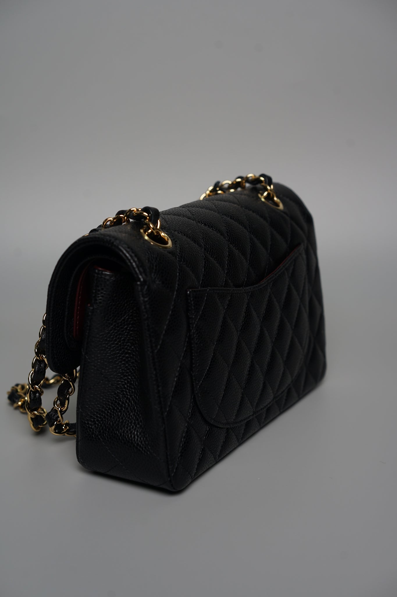 Chanel Small Classic Double Flap in Black Caviar Ghw (Brand New)