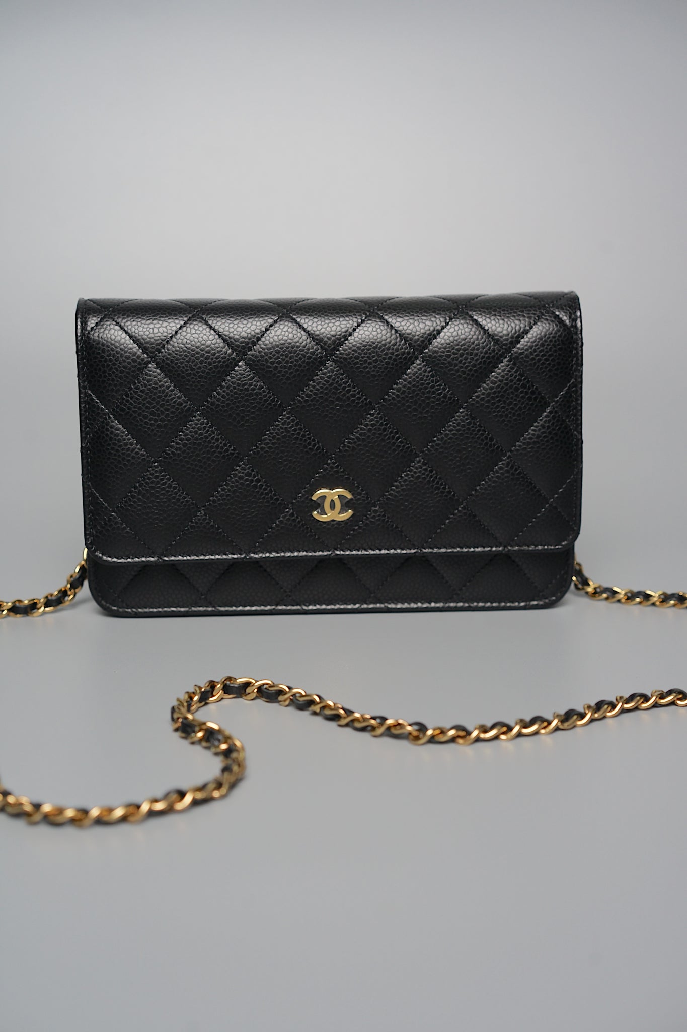 Chanel Wallet on Chain in Black Caviar Ghw (Brand New)