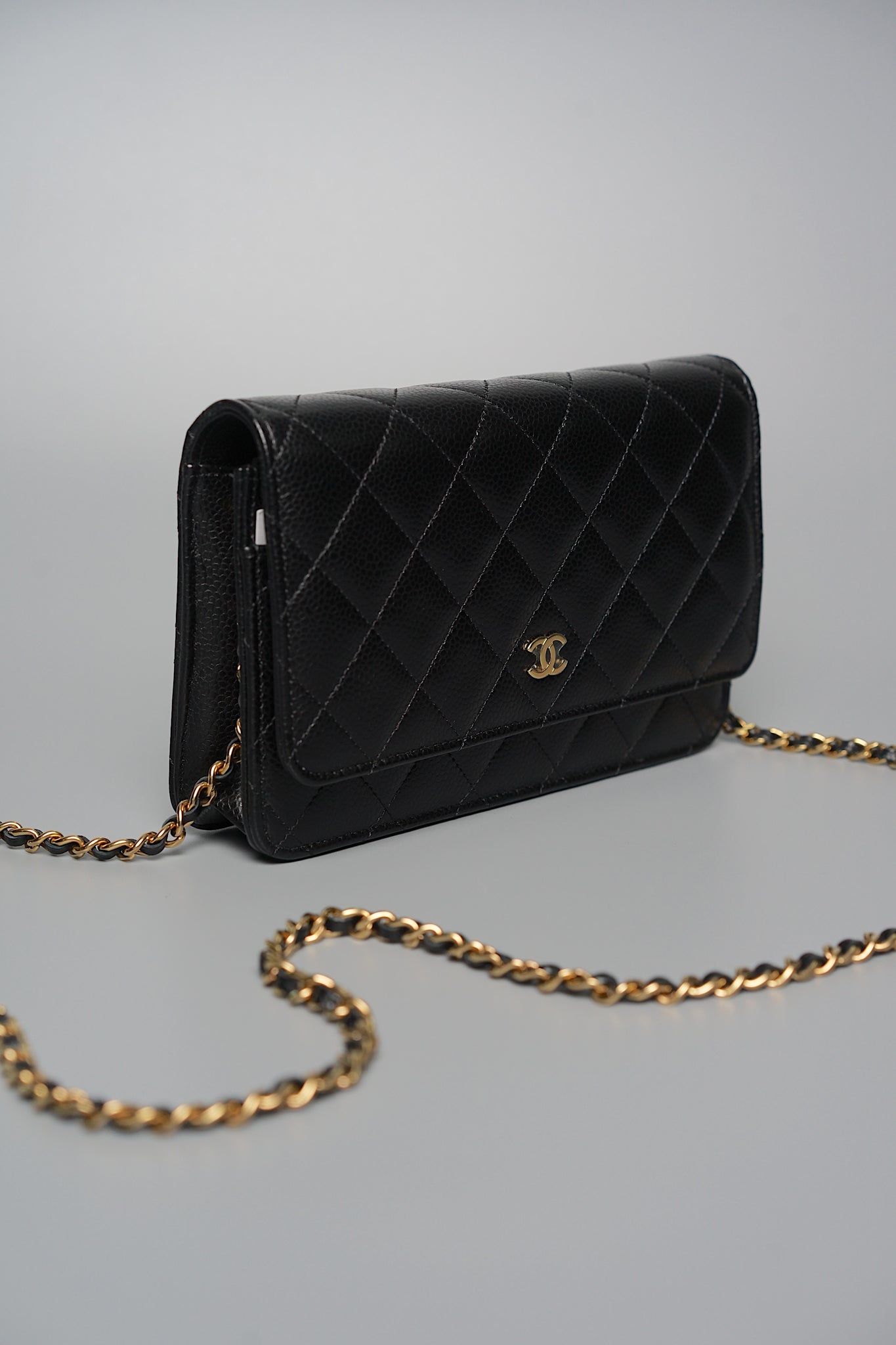 Chanel Wallet on Chain in Black Caviar Ghw (Brand New)