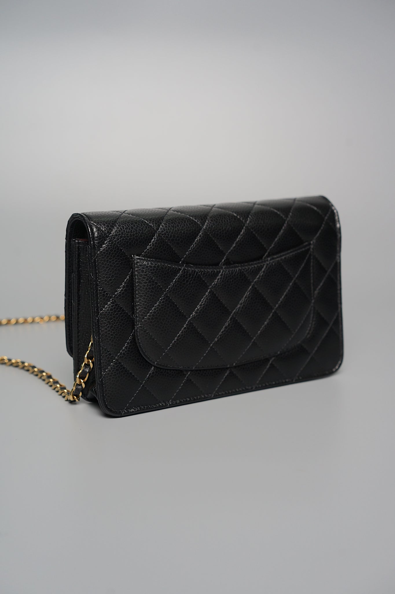 Chanel Wallet on Chain in Black Caviar Ghw (Brand New)