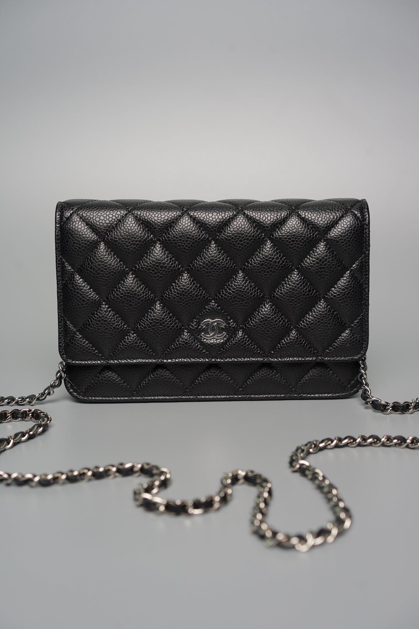 Chanel Wallet on Chain in Black Caviar Shw (Brand New)