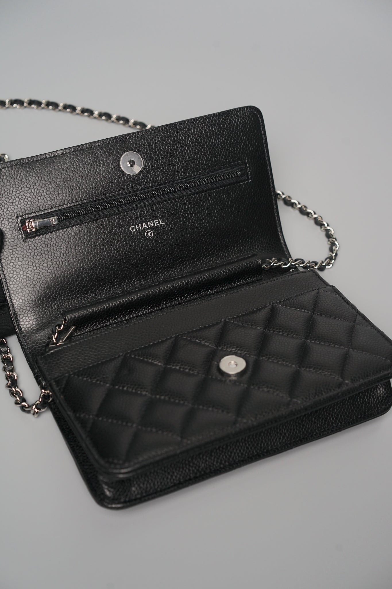 Chanel Wallet on Chain in Black Caviar Shw (Brand New)