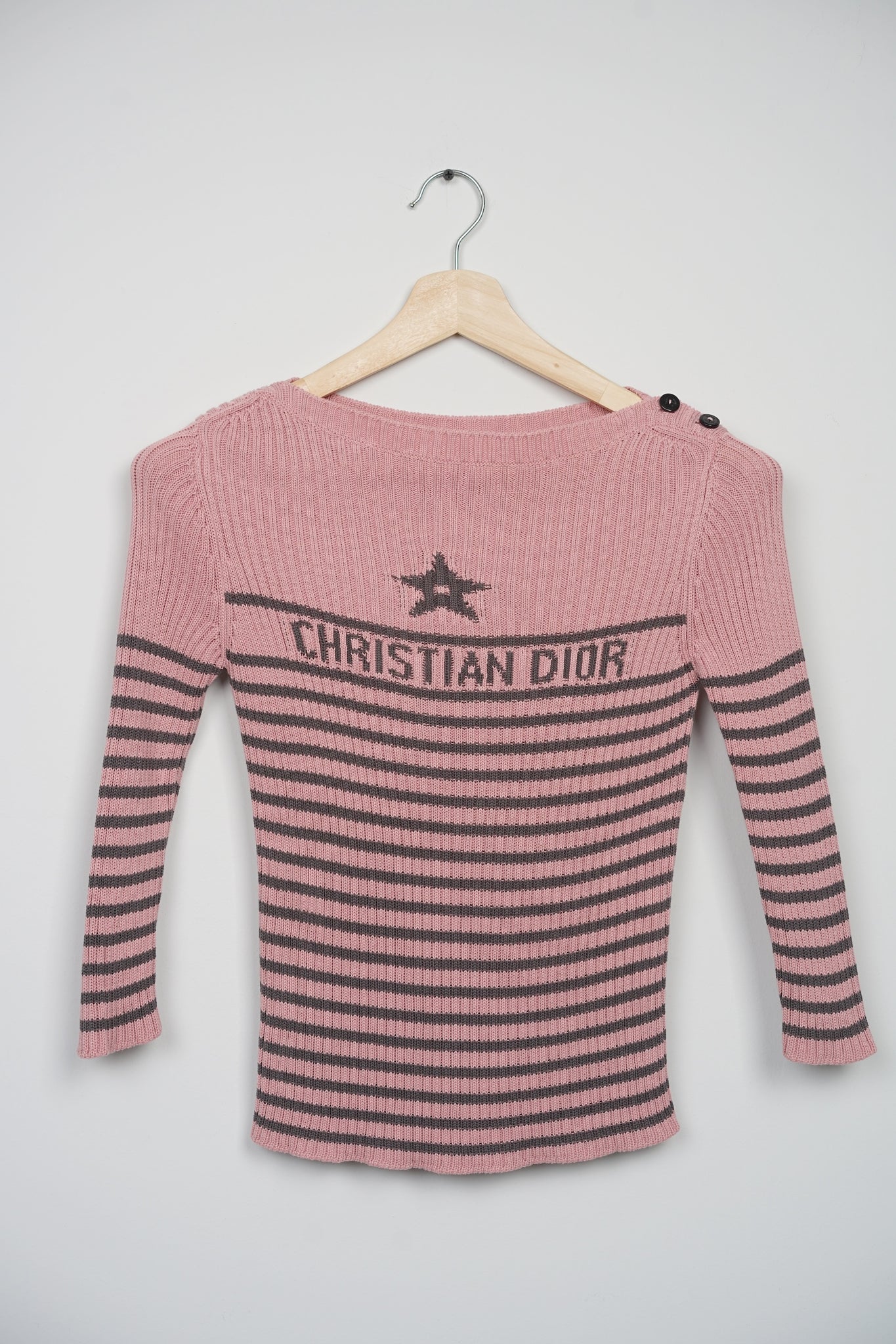 Christian Dior Knit Top in Mauve Pink Size 36