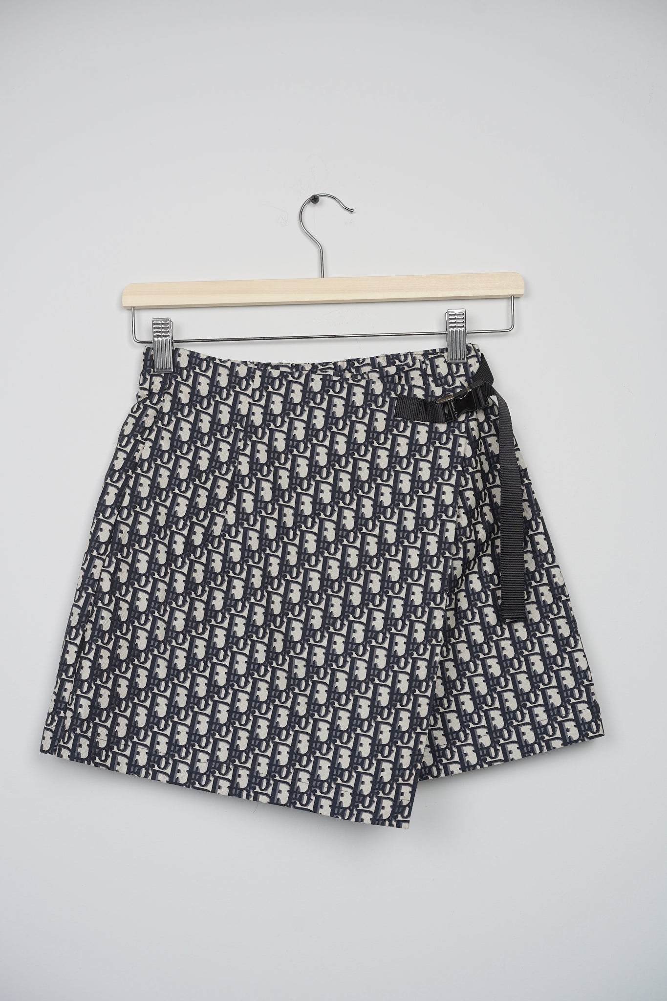 Christian Dior Dior Oblique Motif in Blue Jacquard Technical Taffeta Size 34