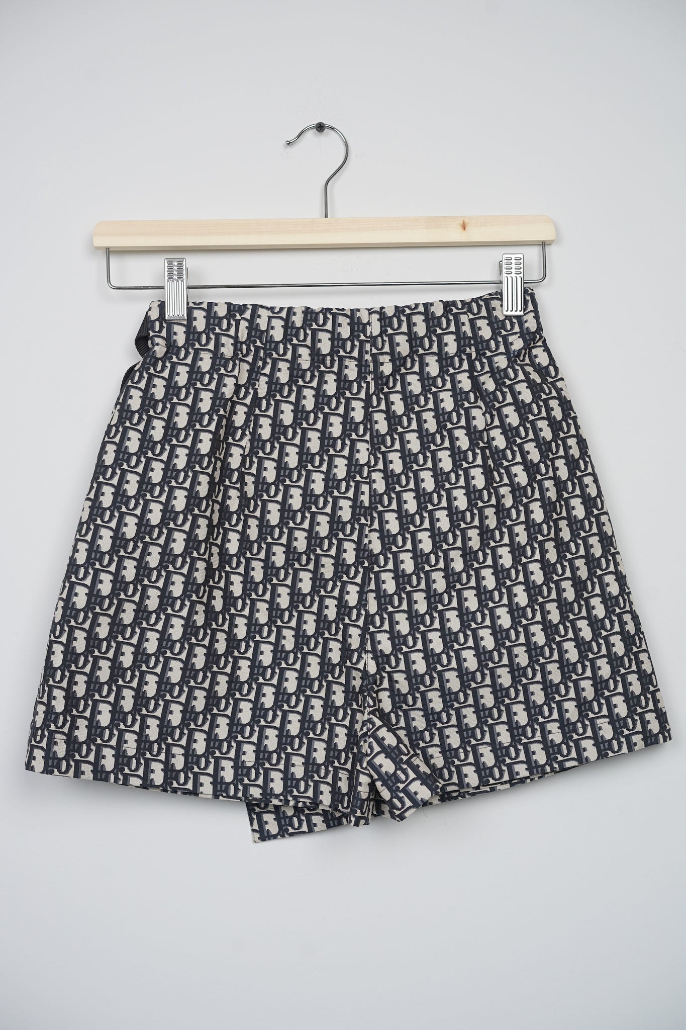 Christian Dior Dior Oblique Motif in Blue Jacquard Technical Taffeta Size 34