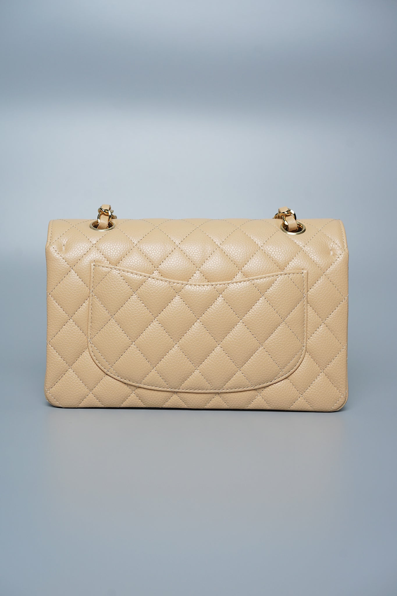 Chanel Classic Double Flap Small Caviar in Beige Ghw (Brand New)