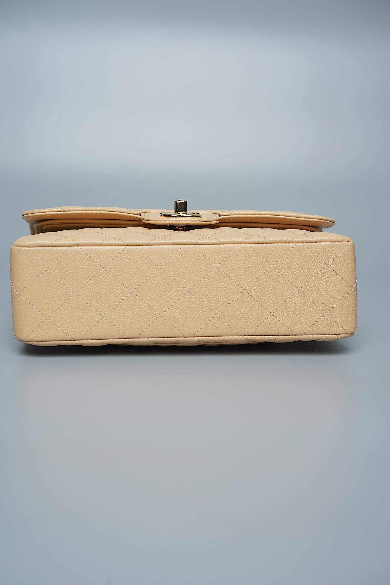 Chanel Classic Double Flap Small Caviar in Beige Ghw (Brand New)
