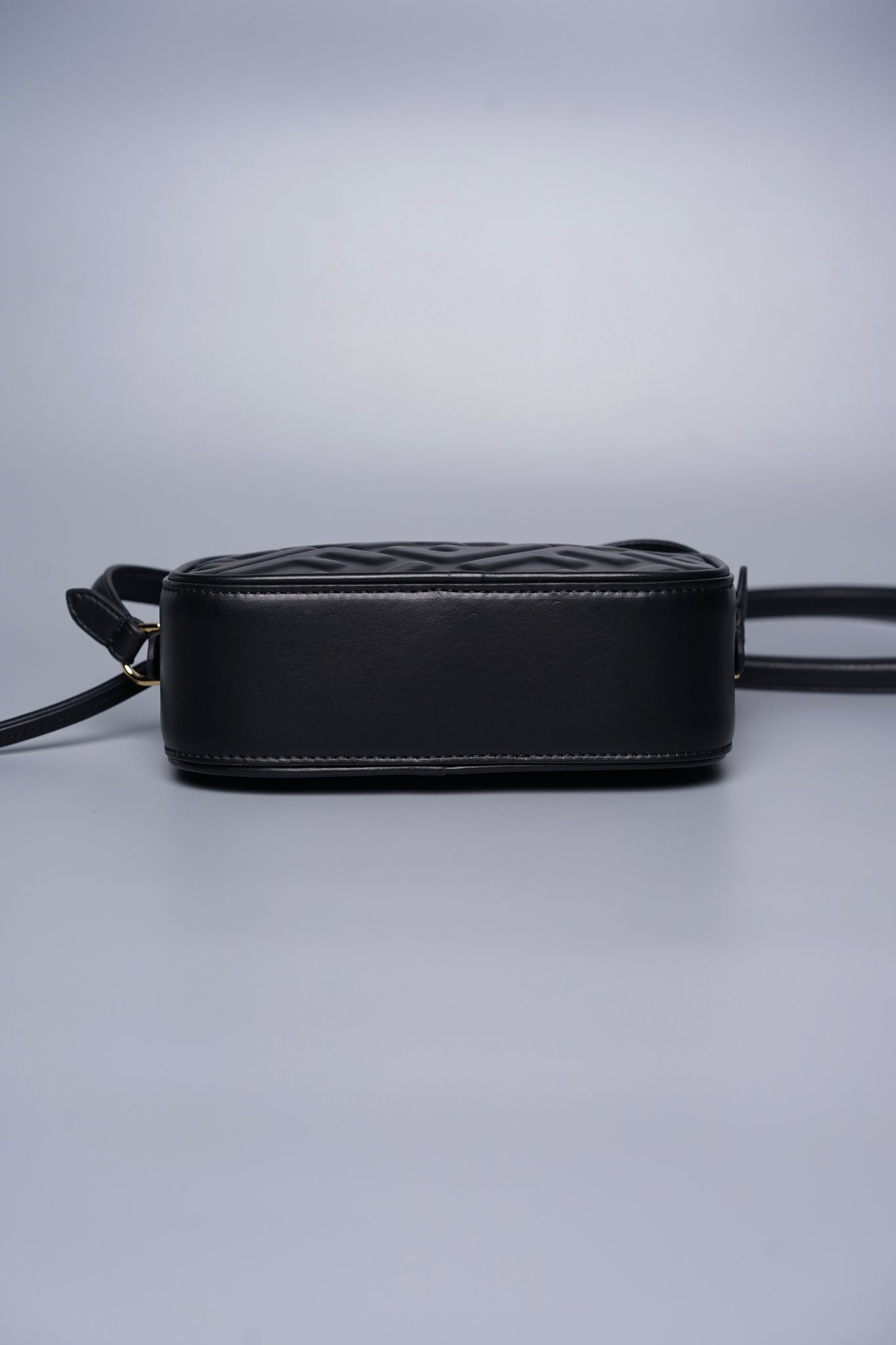 Fendi Zucca Pattern Camera Case Shoulder Bag in Black Ghw (Brand New)