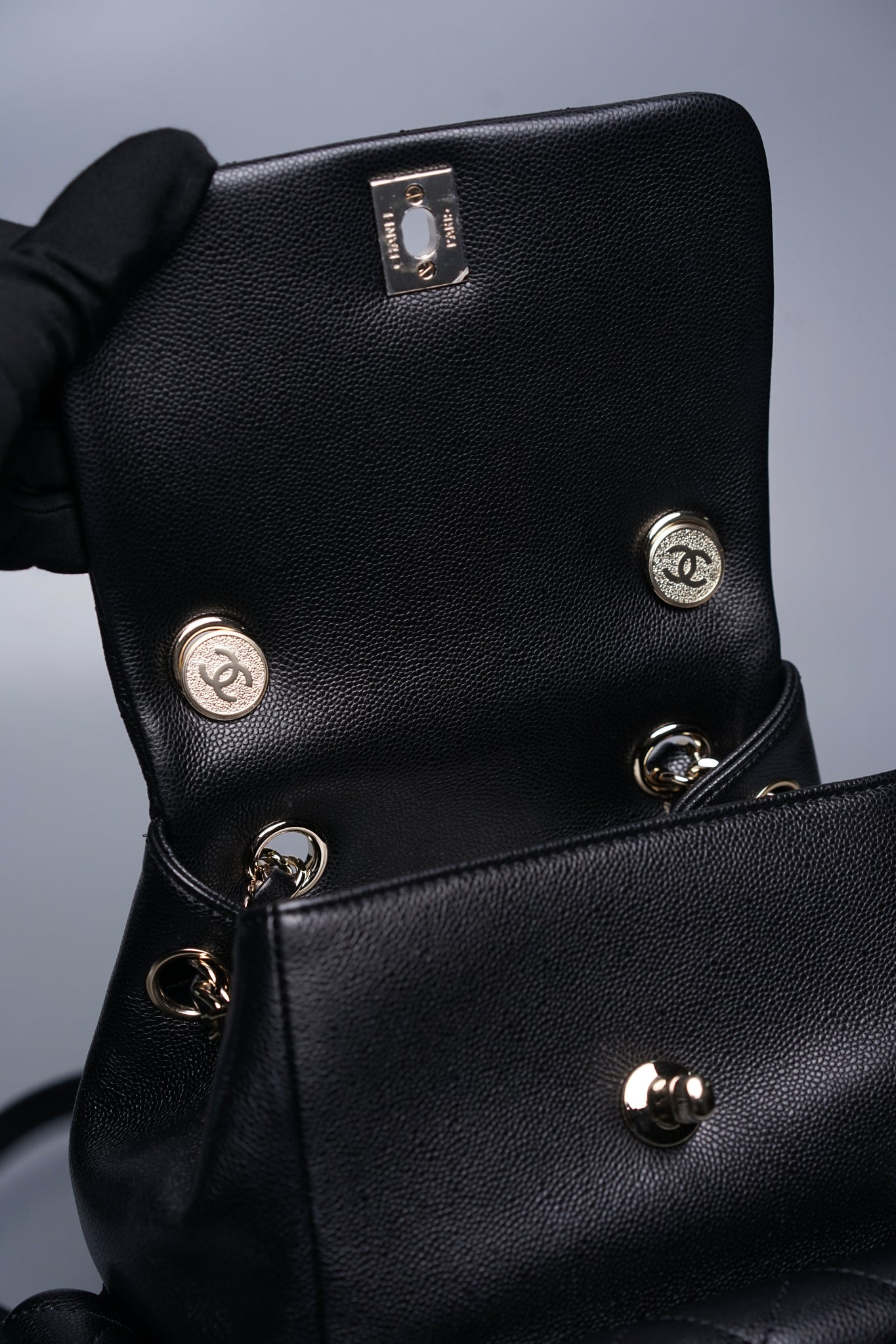 Chanel 23K Duma Backpack in Black Caviar Lghw (Brand New)