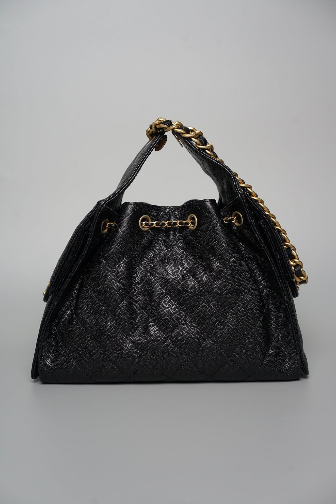 Chanel 25 Small Handbag in Black Bghw