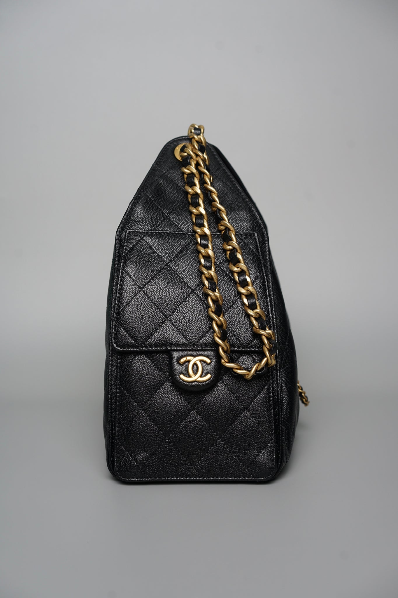 Chanel 25 Small Handbag in Black Bghw