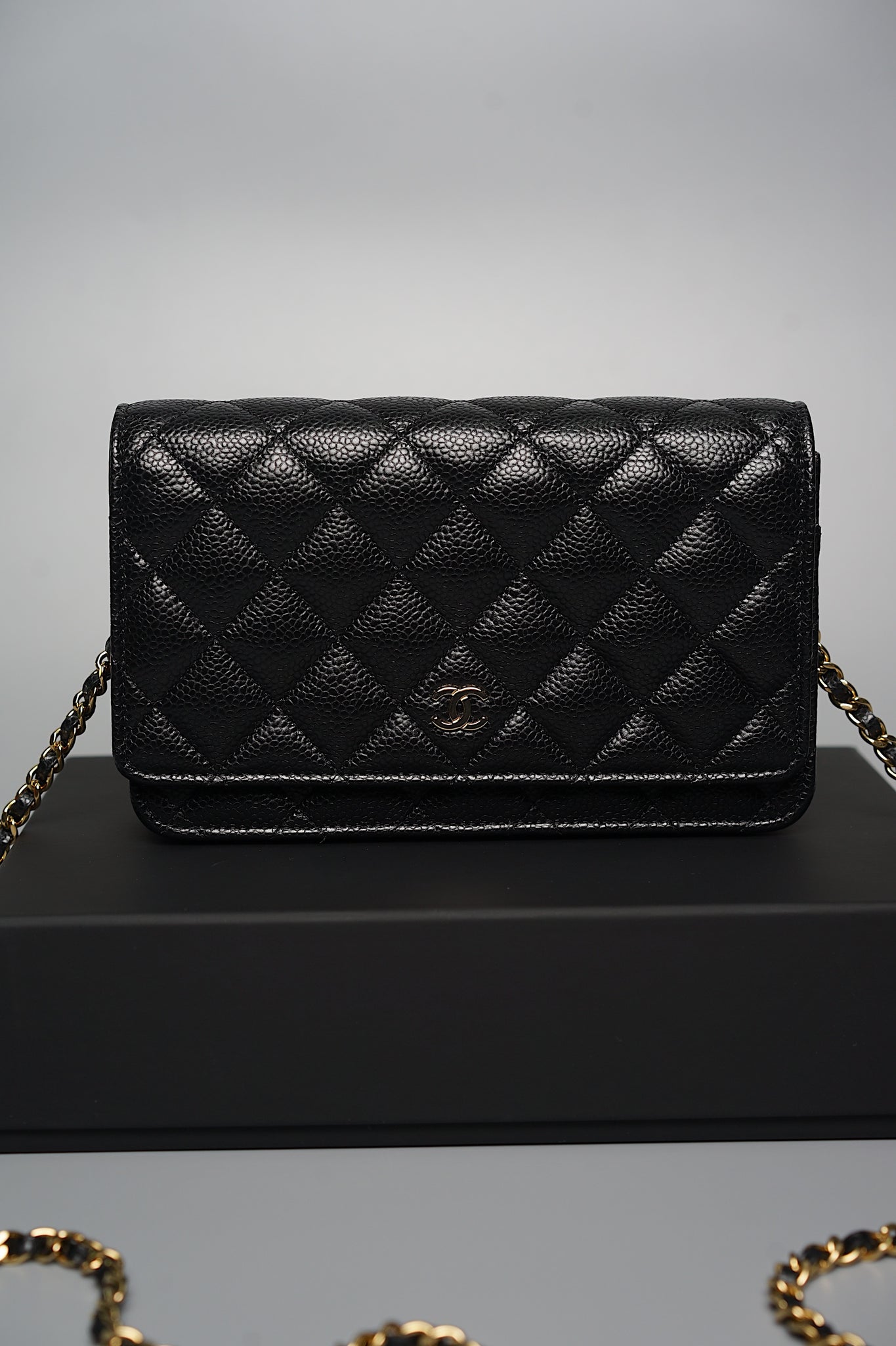 Chanel Wallet on Chain in Black Caviar Ghw (Brand New)