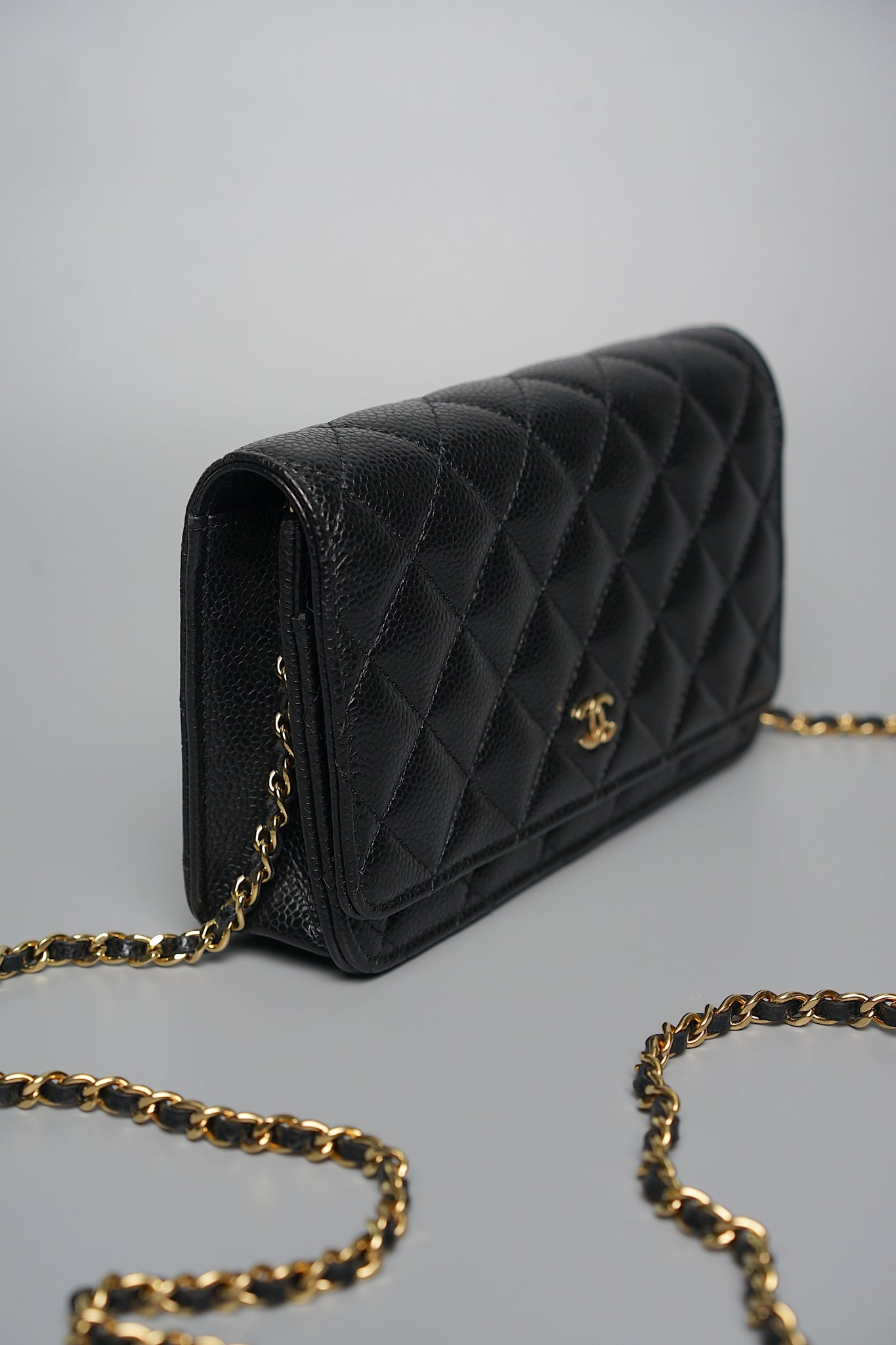 Chanel Wallet on Chain in Black Caviar Ghw (Brand New)