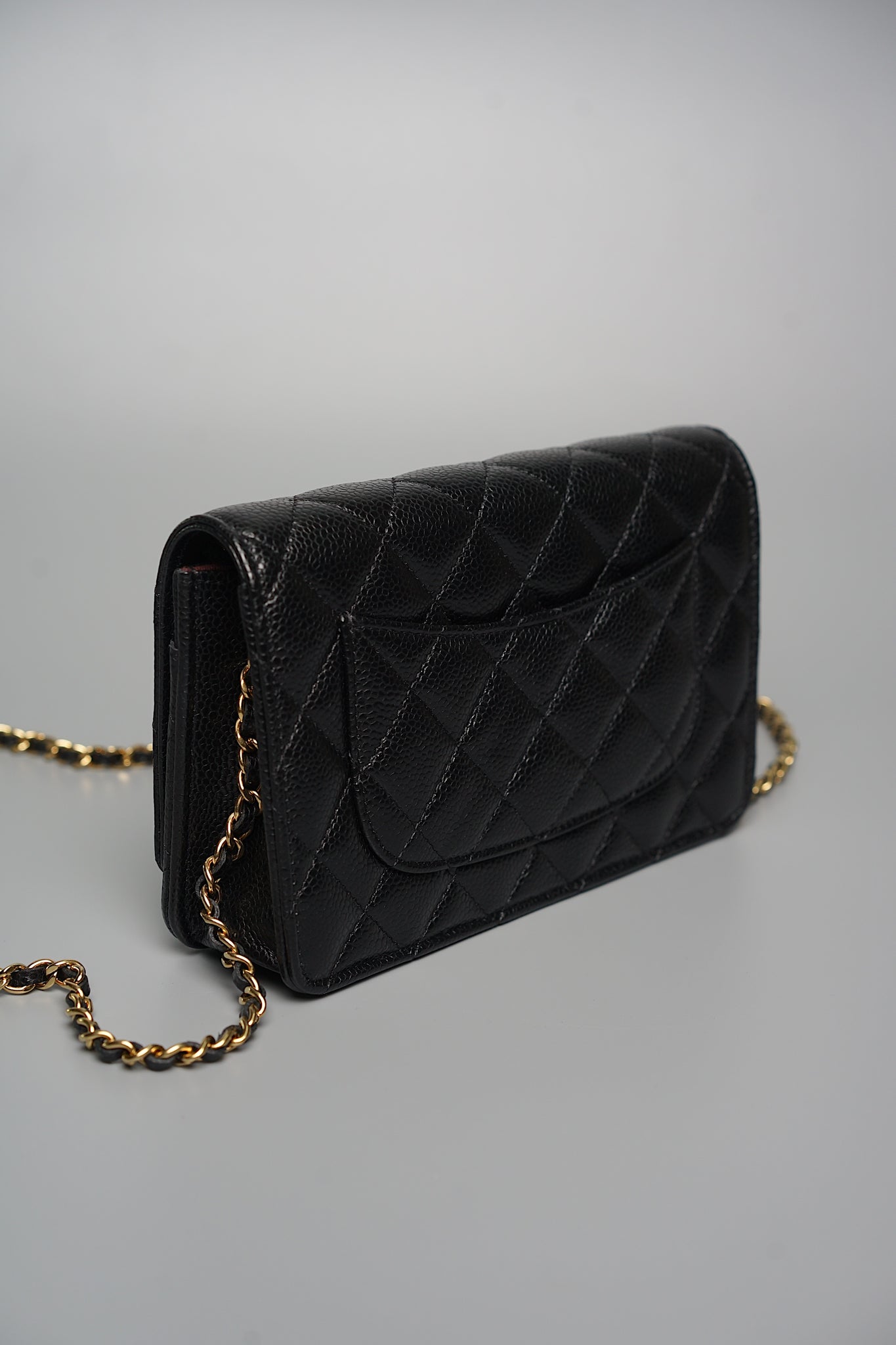 Chanel Wallet on Chain in Black Caviar Ghw (Brand New)