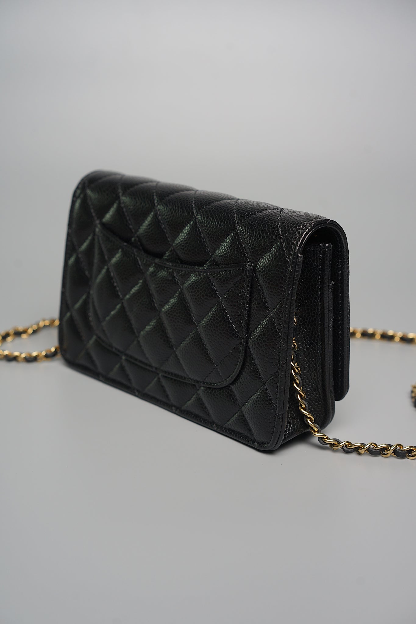 Chanel Wallet on Chain in Black Caviar Ghw (Brand New)