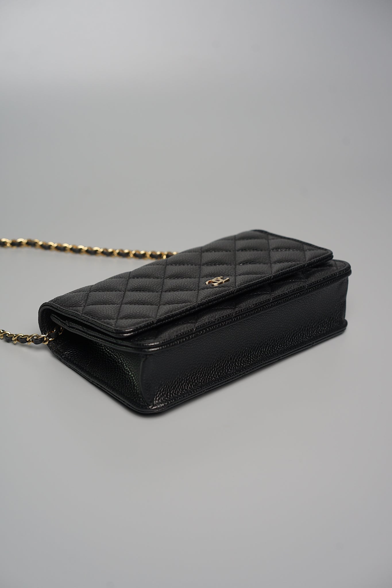 Chanel Wallet on Chain in Black Caviar Ghw (Brand New)