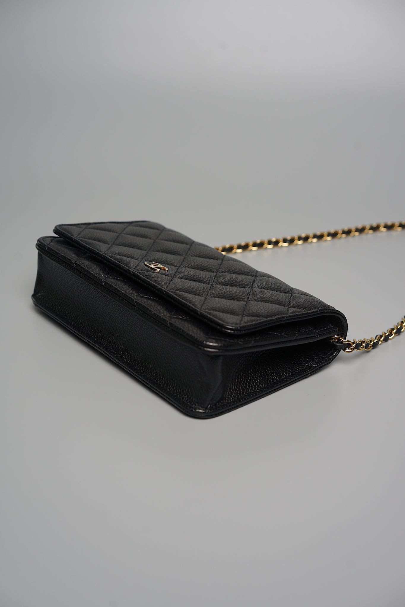 Chanel Wallet on Chain in Black Caviar Ghw (Brand New)