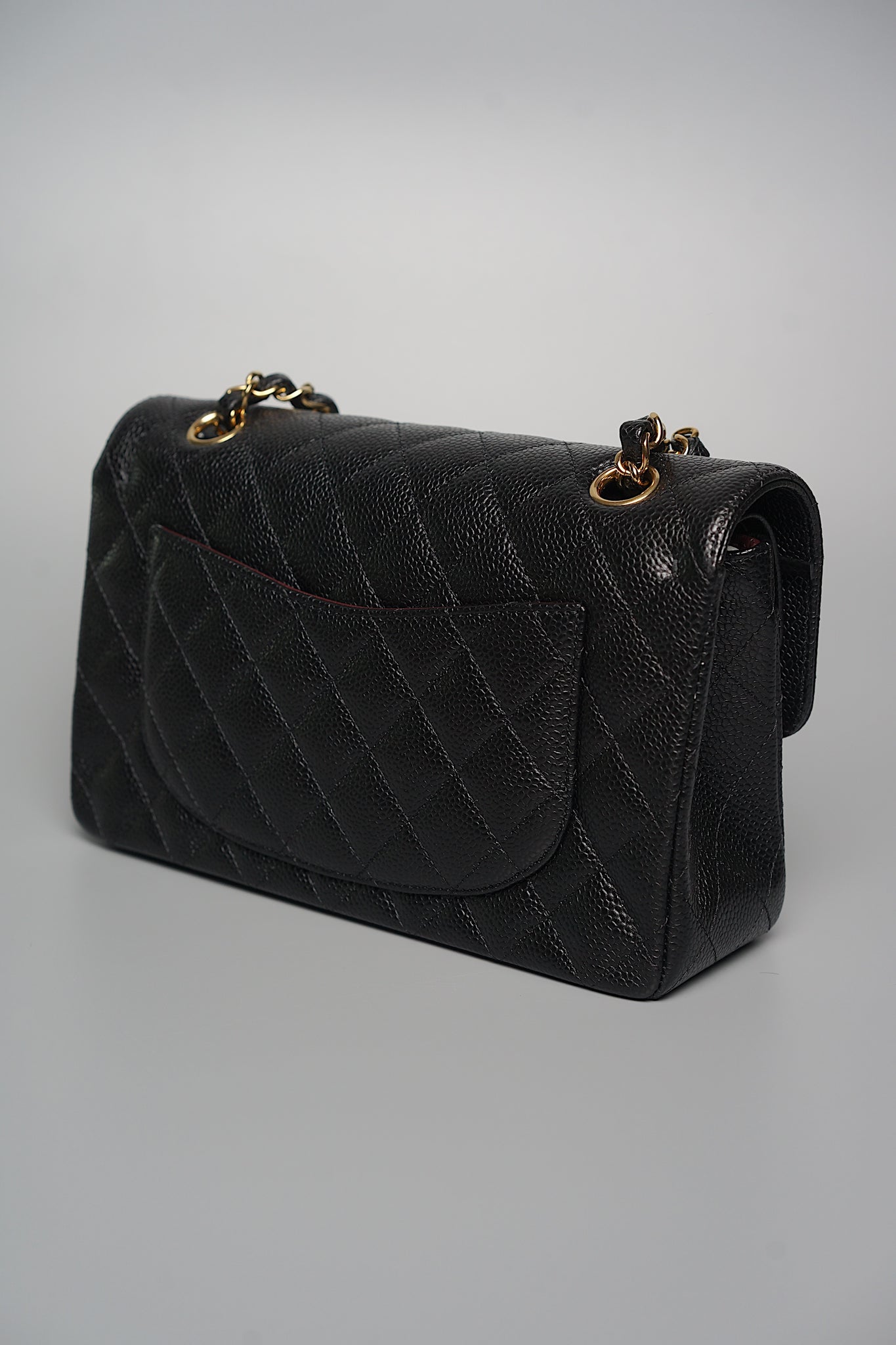 Chanel Small Classic Double Flap in Black Caviar Ghw (Brand New)
