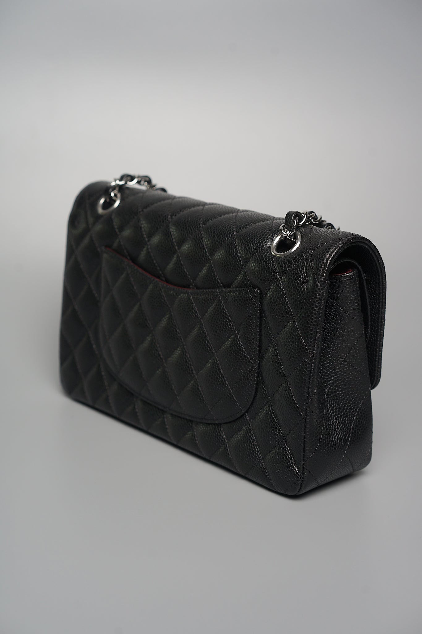 Chanel Medium Classic Double Flap in Black Caviar Shw (Brand New)
