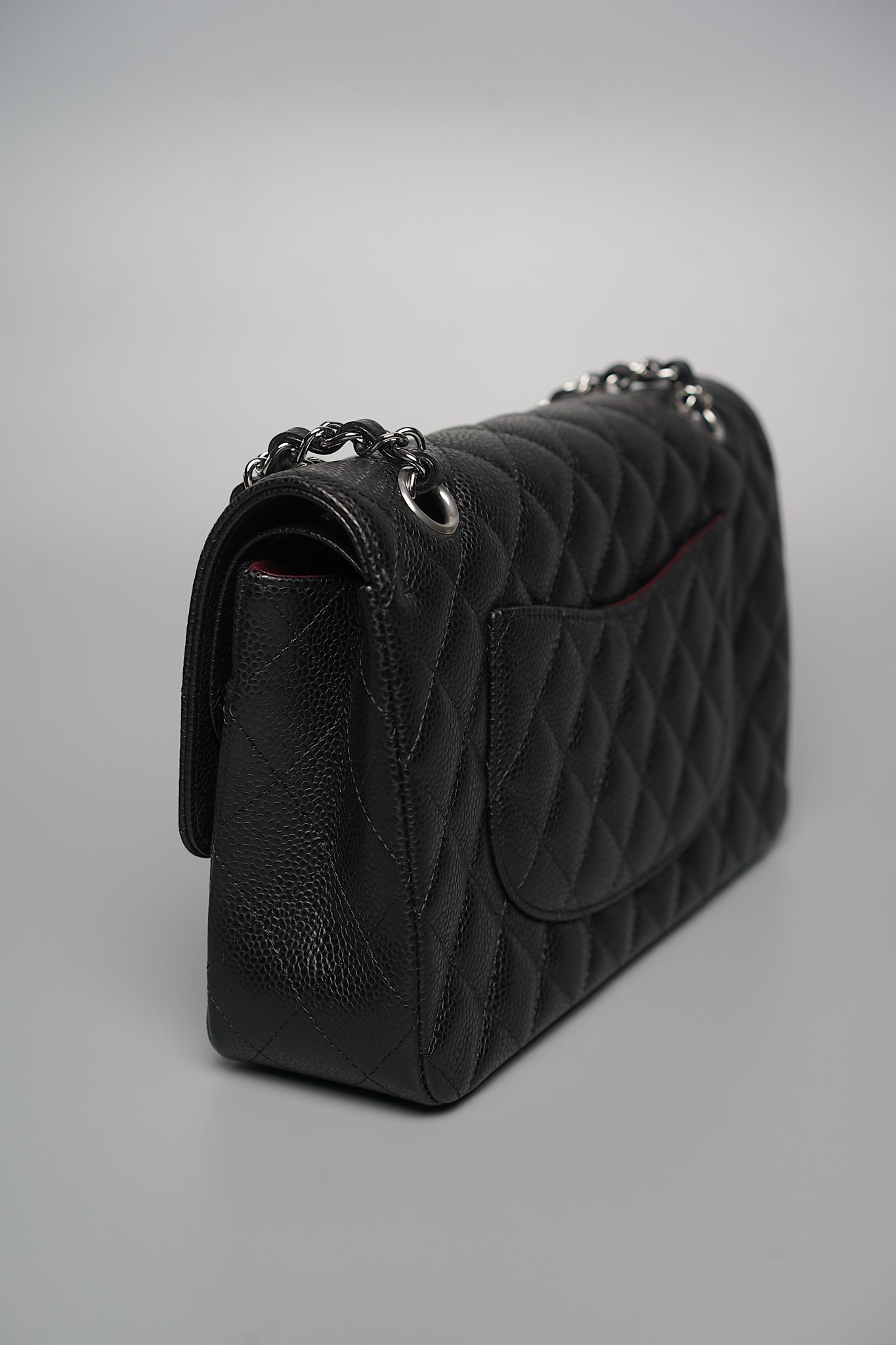 Chanel Medium Classic Double Flap in Black Caviar Shw (Brand New)