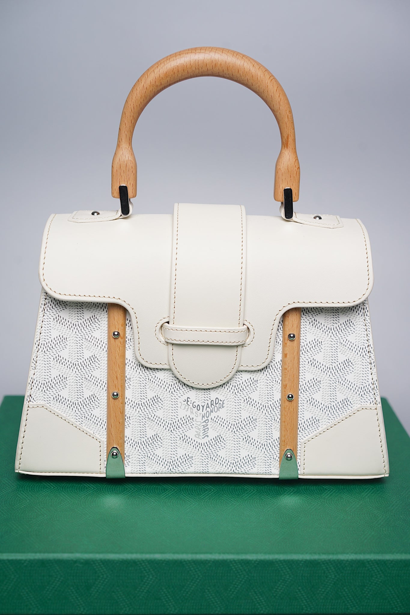 Goyard Saigon Mini Bag in White