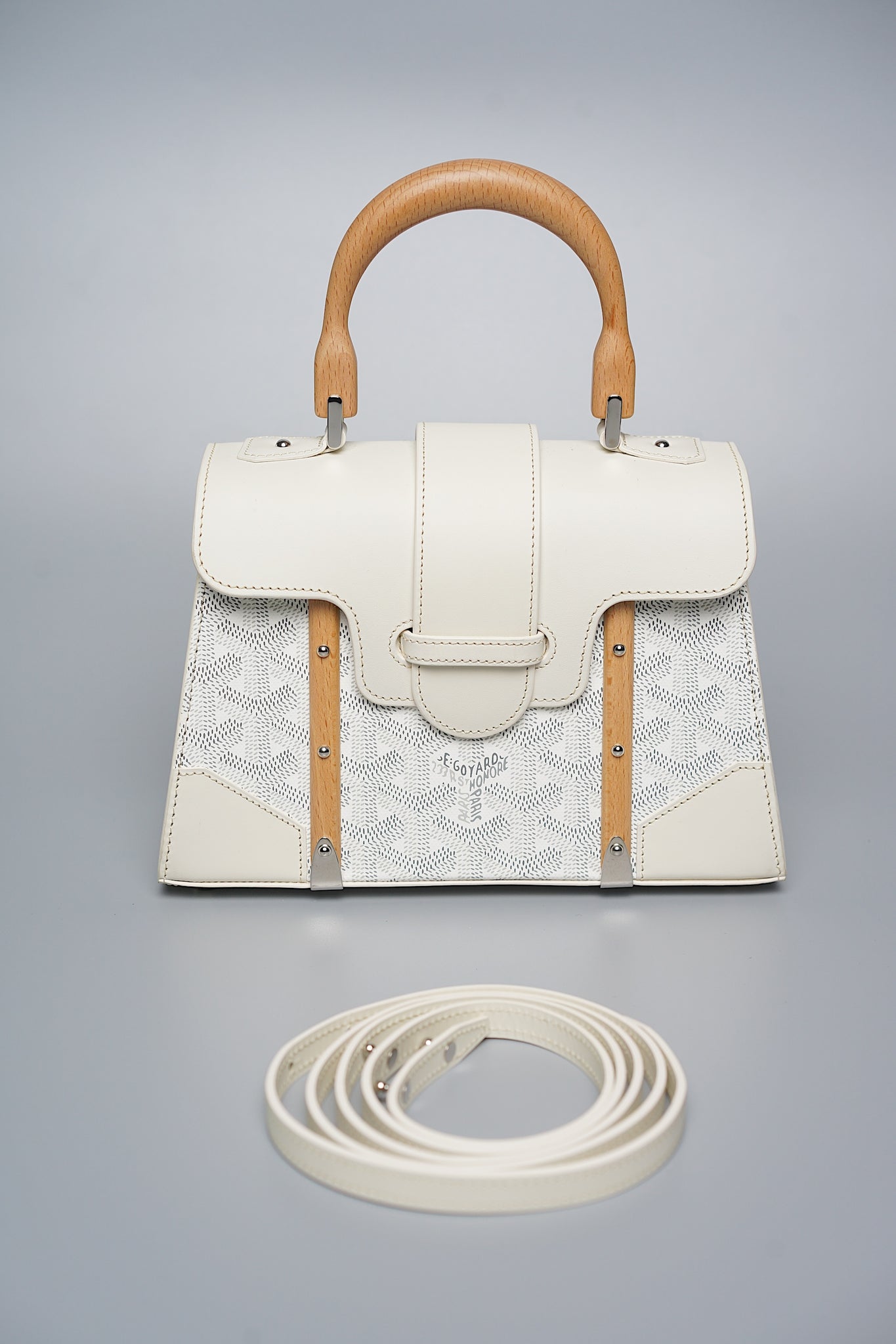 Goyard Saigon Mini Bag in White