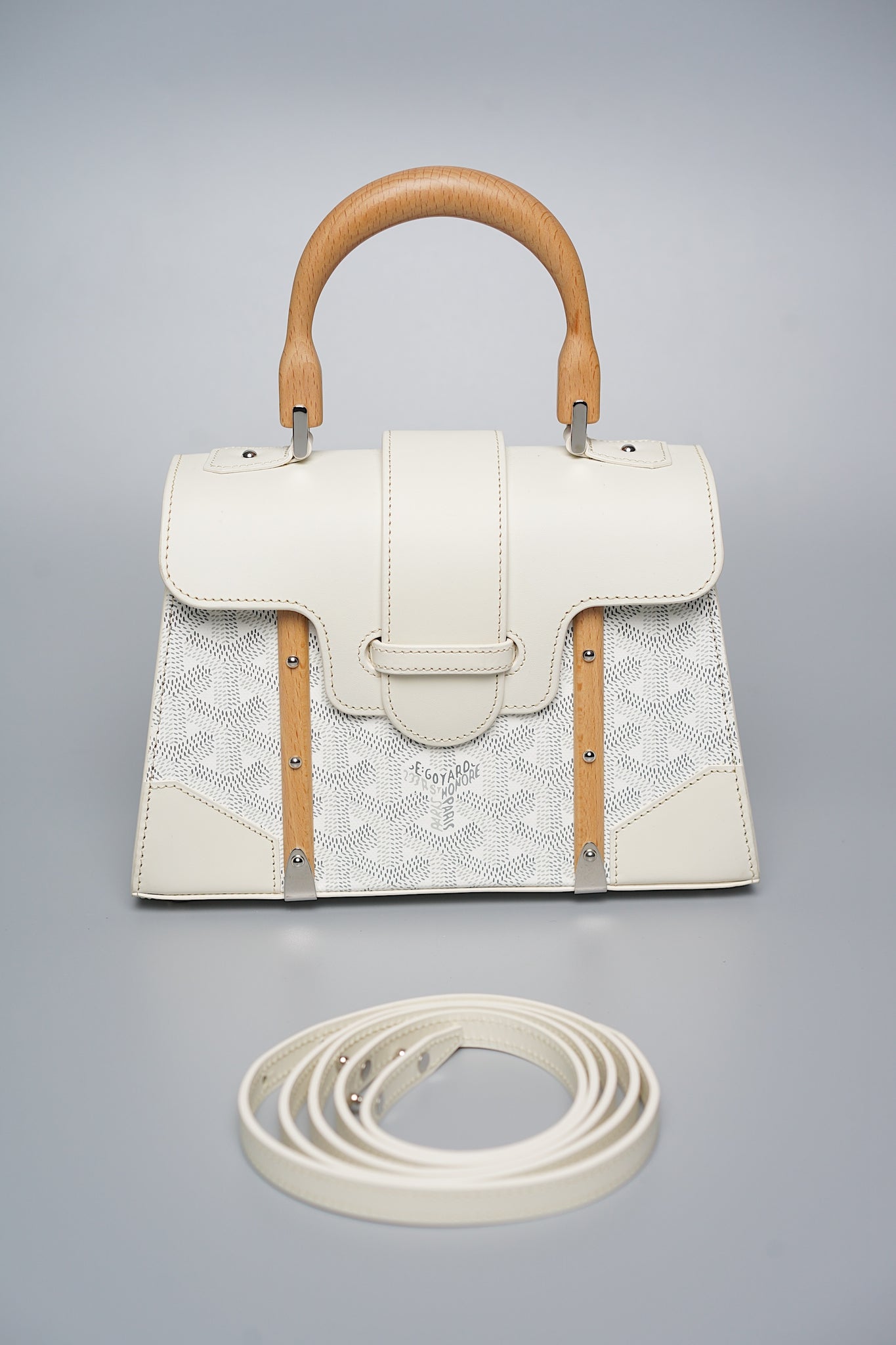 Goyard Saigon Mini Bag in White