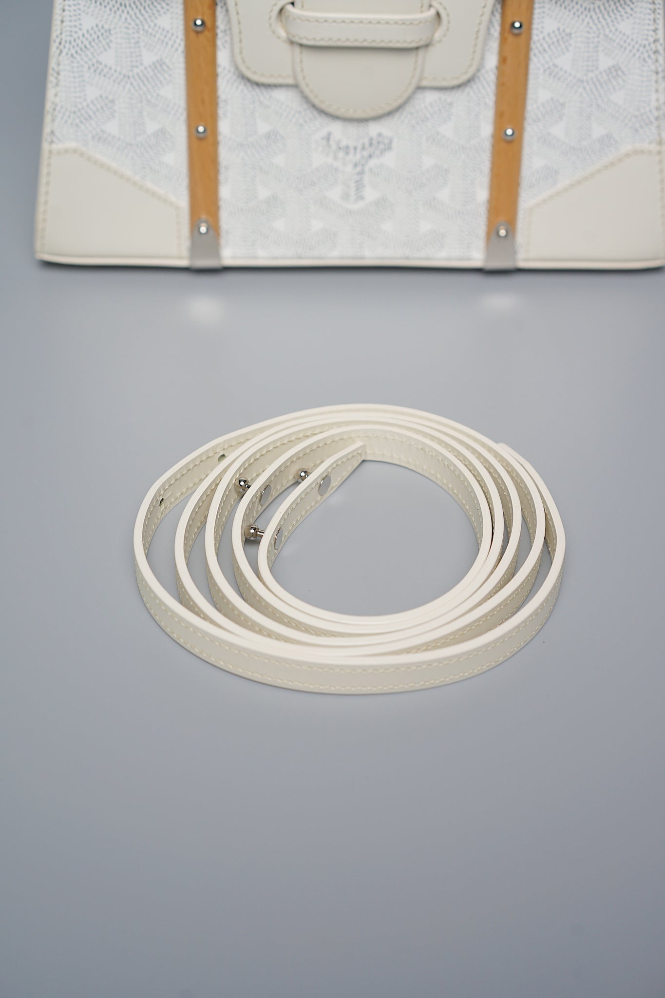 Goyard Saigon Mini Bag in White