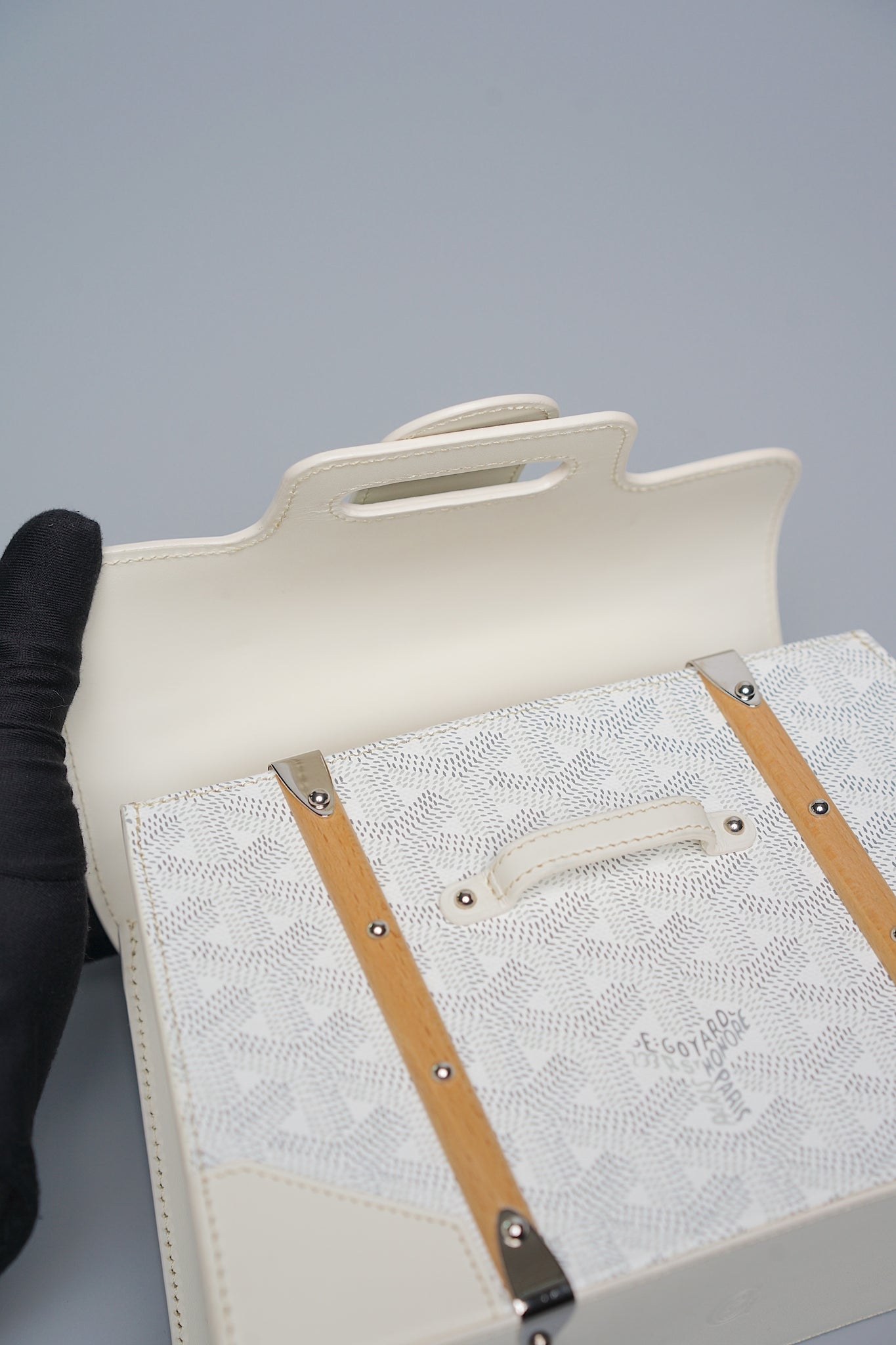 Goyard Saigon Mini Bag in White