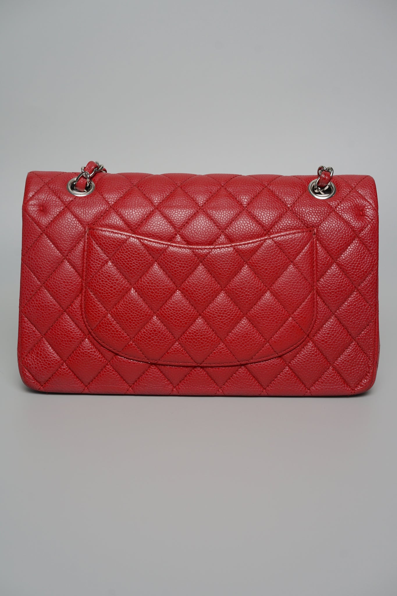 Chanel Medium Classic Double Flap in Red Caviar Shw