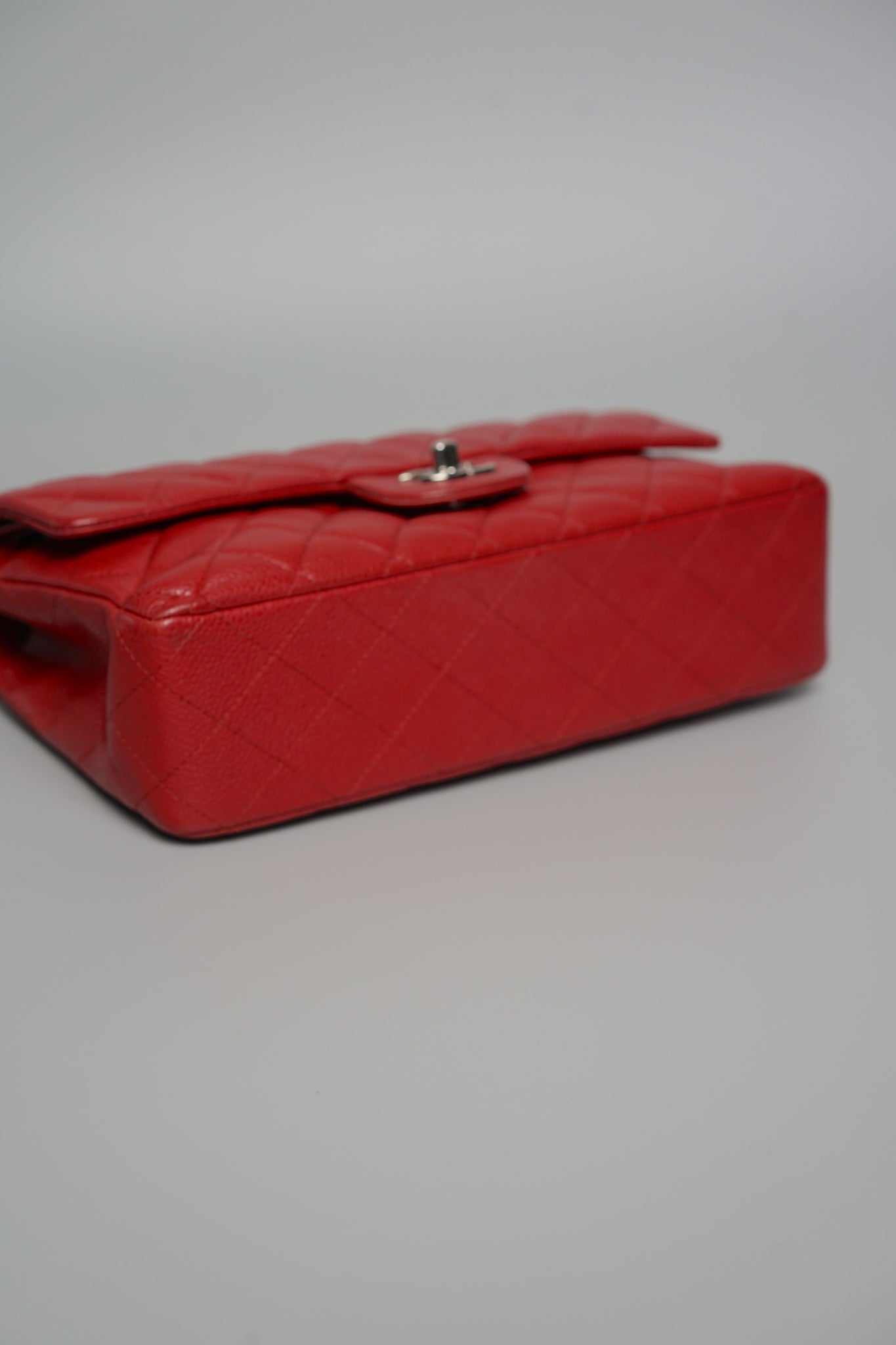Chanel Medium Classic Double Flap in Red Caviar Shw