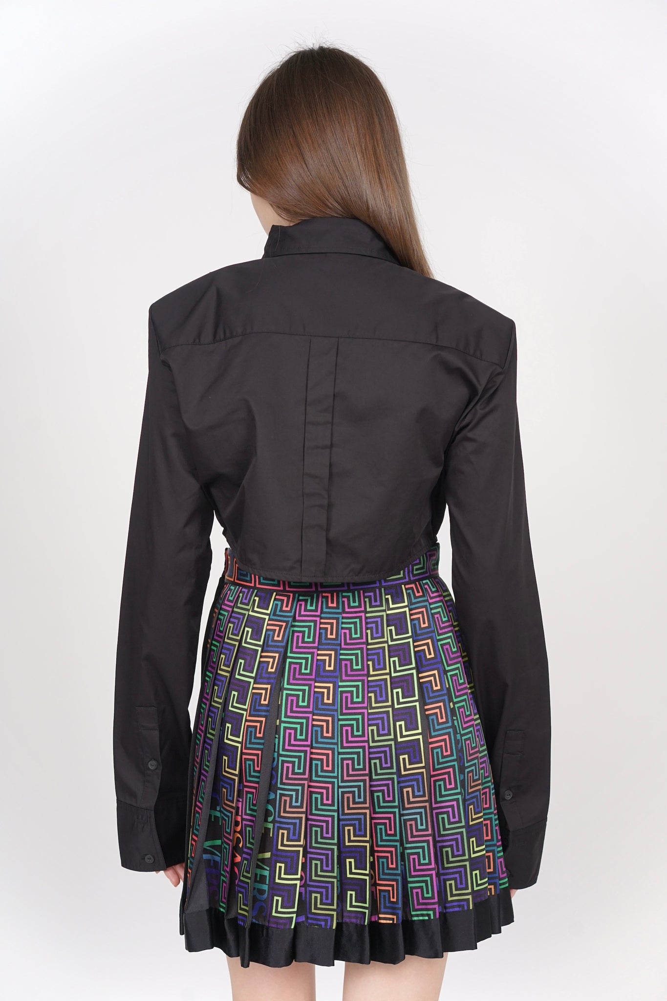 Versace Pleated Skirt in Multi Size 40 (Brand New)