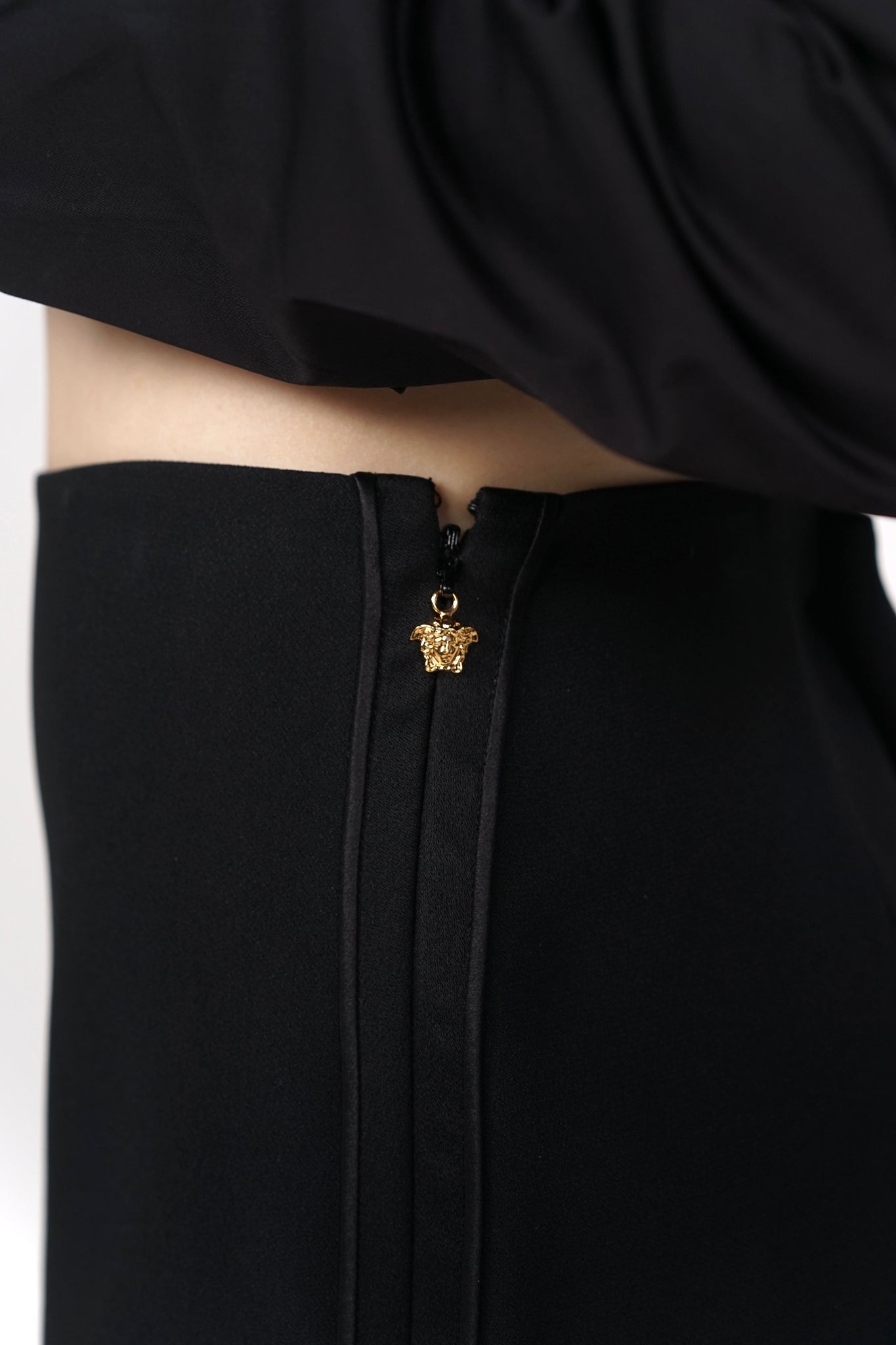 Versace Side Zip Skirt in Black Size 40 (Brand New)