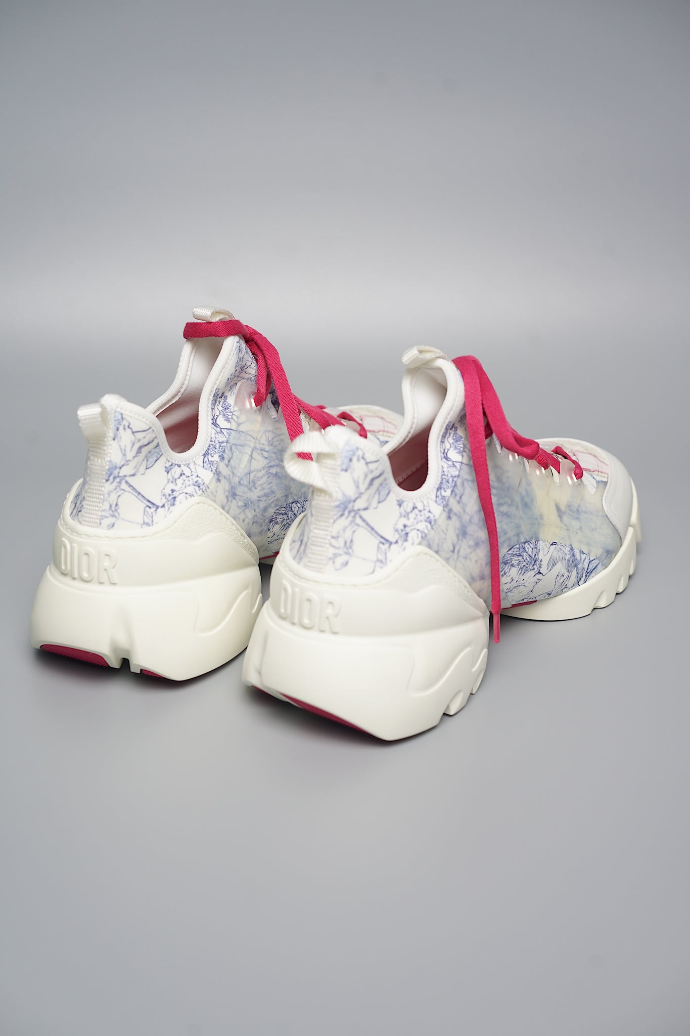Christian Dior Around the World Print Sneakers in True Blue Size 41 (Brand New)