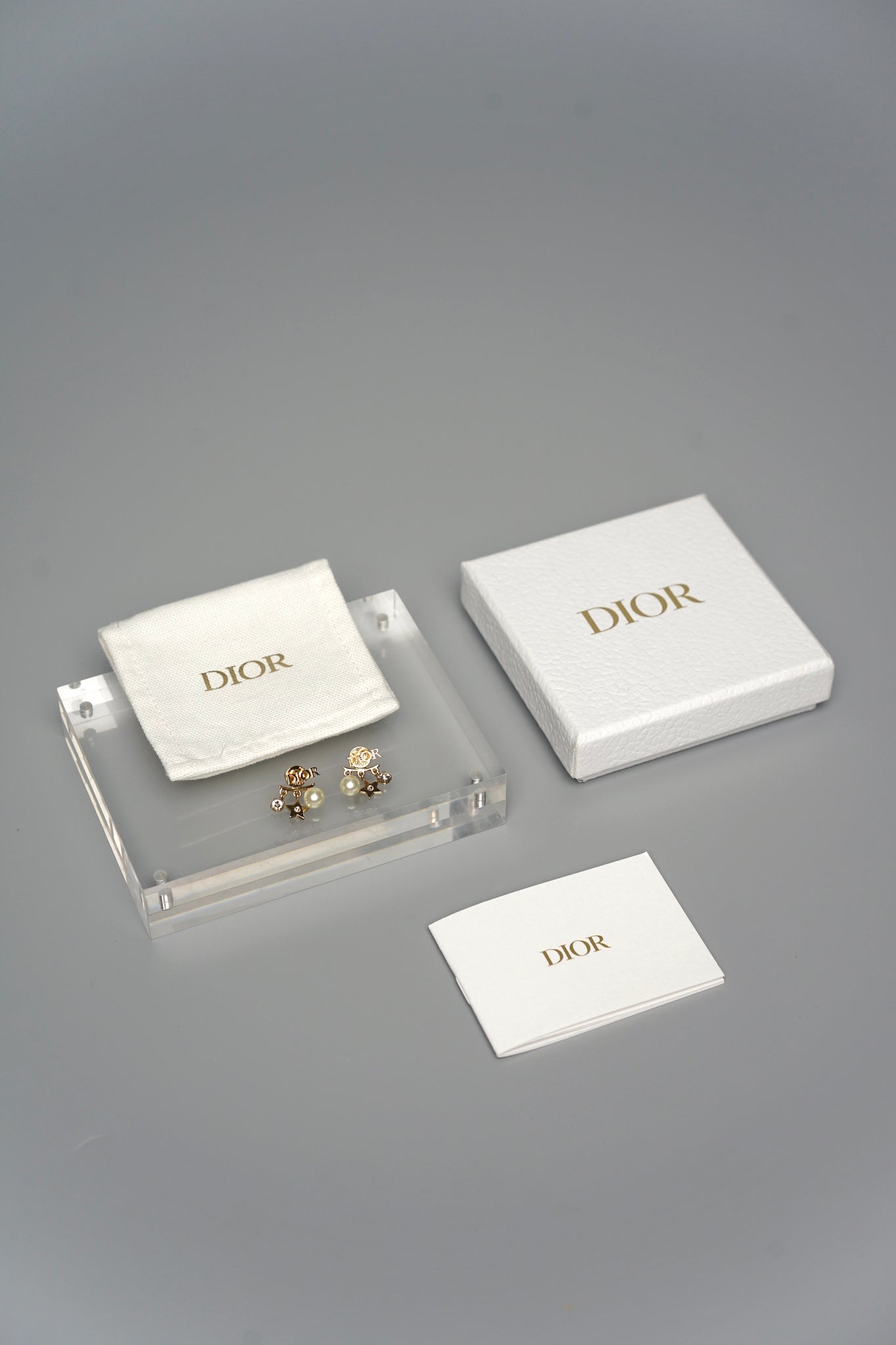 Dior Revolution Earrings in Gold (Brand New)