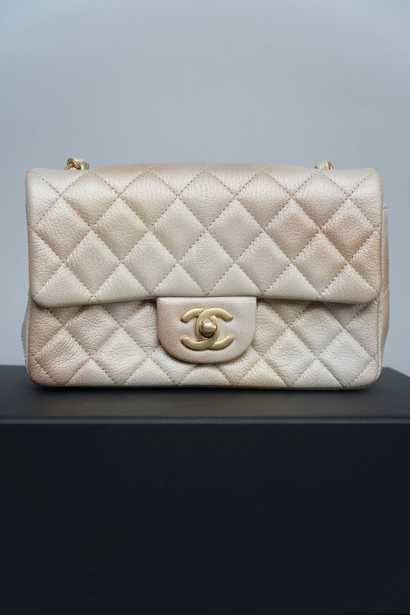 Chanel Mini Flap in Gold Ombre Bghw