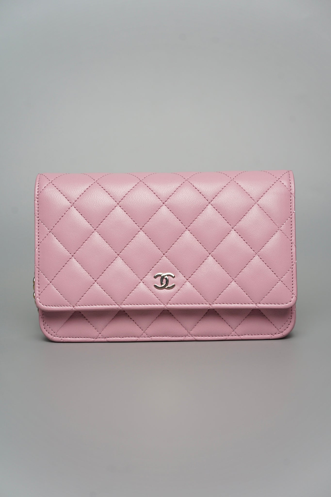 Chanel Wallet On Chain in Mauve Pink Lambskin Lghw
