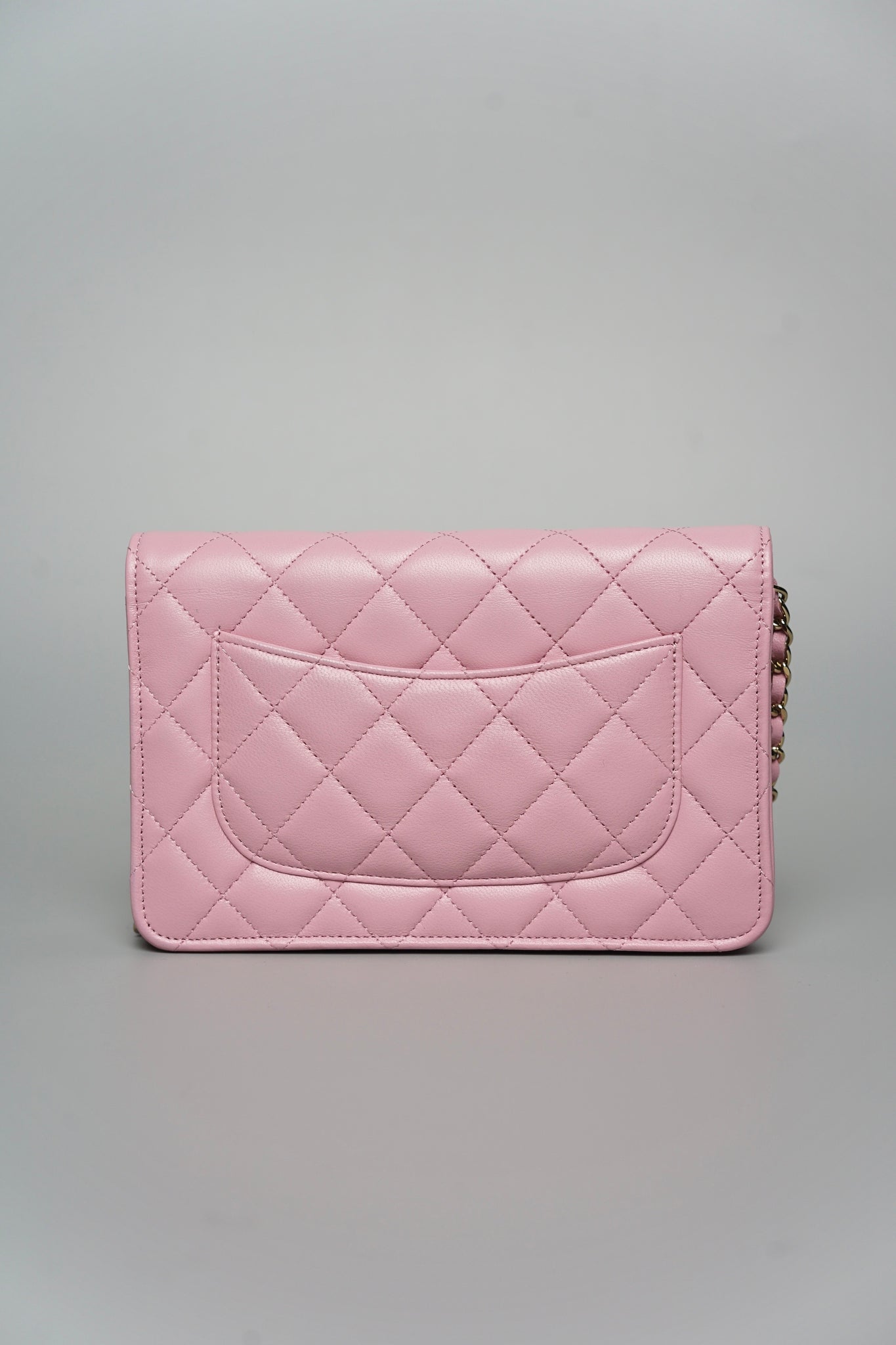 Chanel Wallet On Chain in Mauve Pink Lambskin Lghw