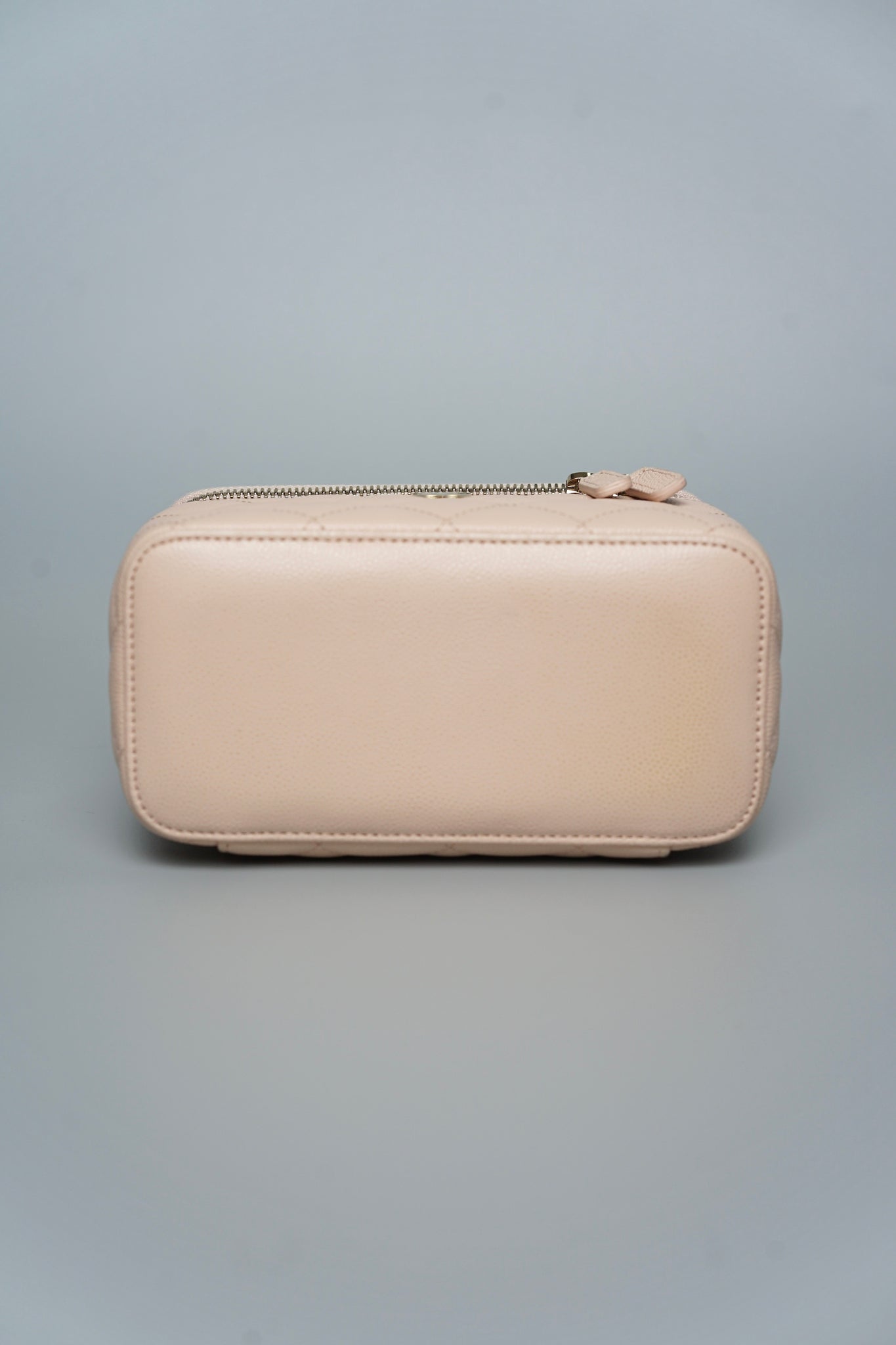 Chanel Mini Vanity Case in Beige Claire Caviar Lghw