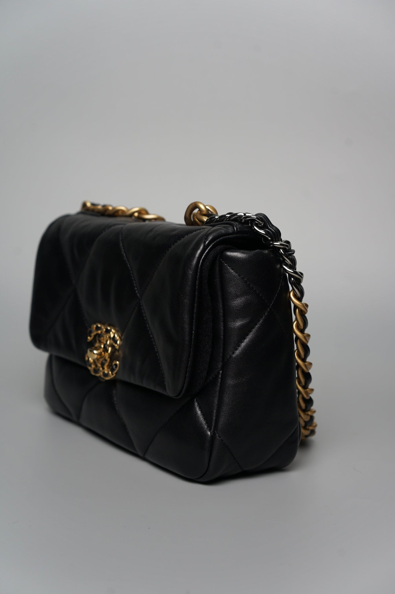 Chanel Classic 19 Small in Black Lambskin