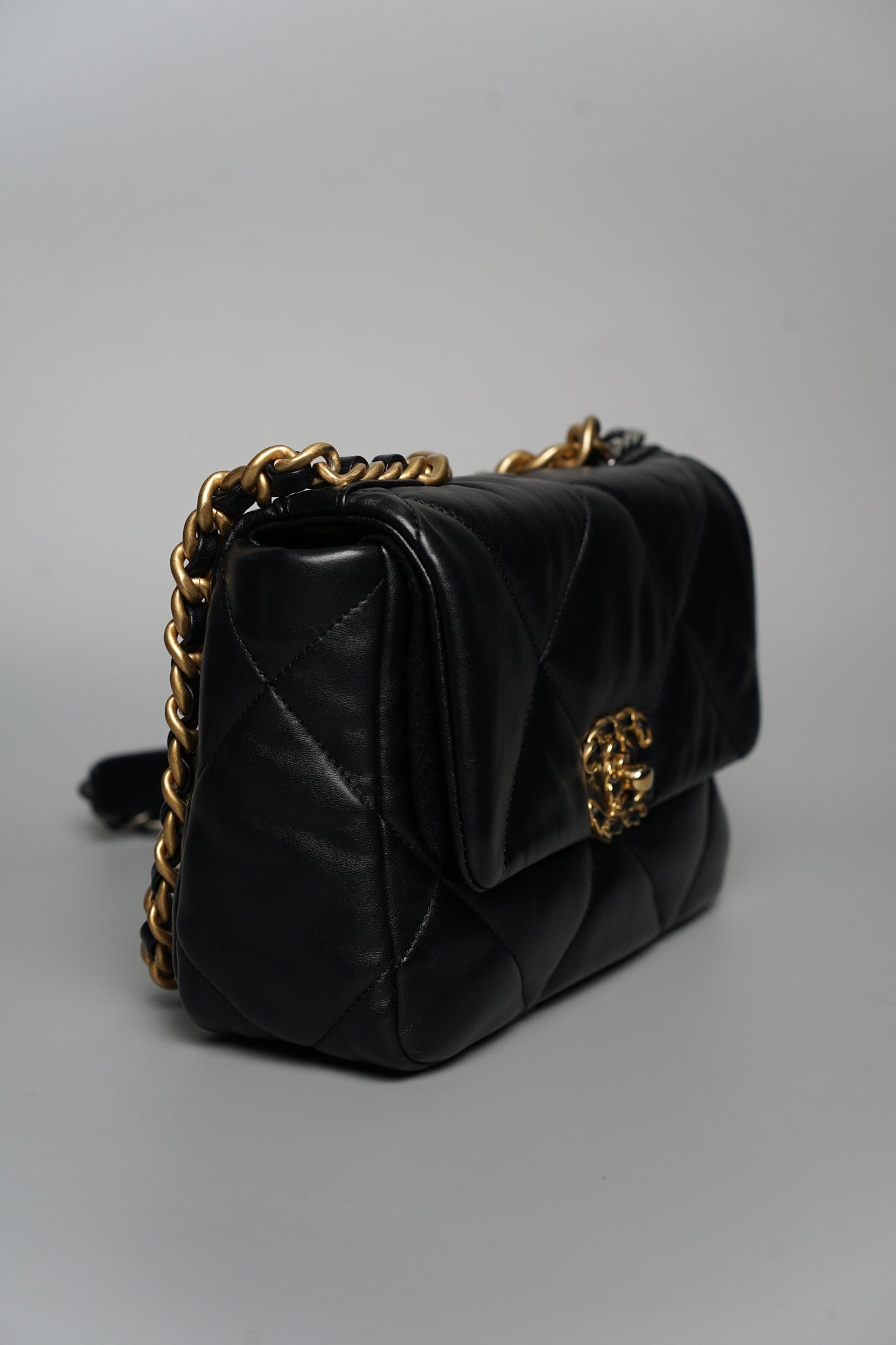 Chanel Classic 19 Small in Black Lambskin