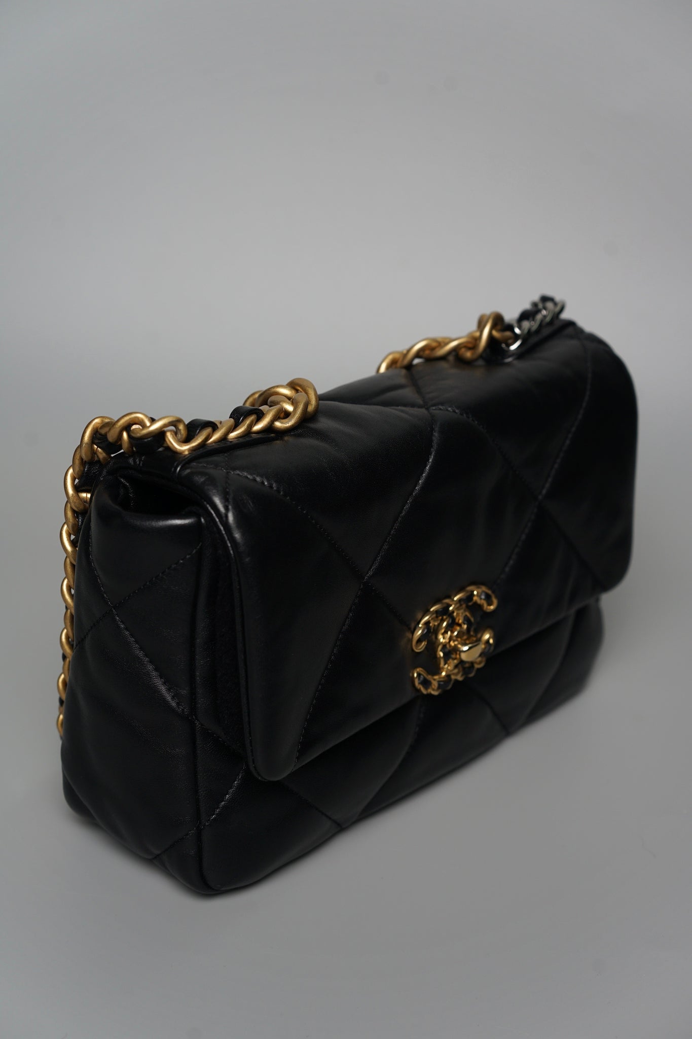 Chanel Classic 19 Small in Black Lambskin