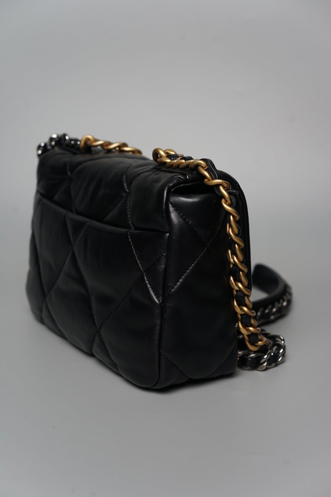 Chanel Classic 19 Small in Black Lambskin