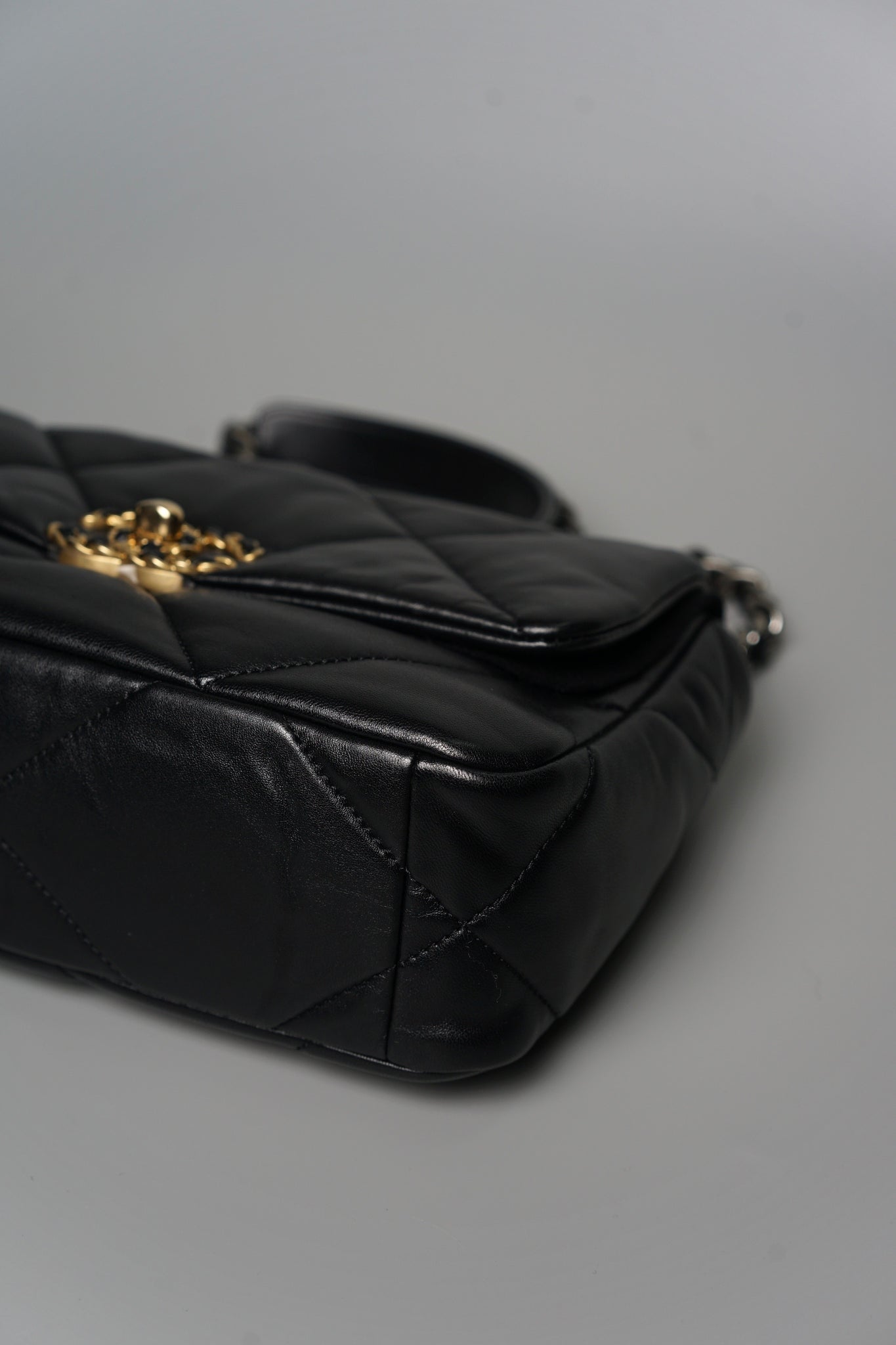 Chanel Classic 19 Small in Black Lambskin