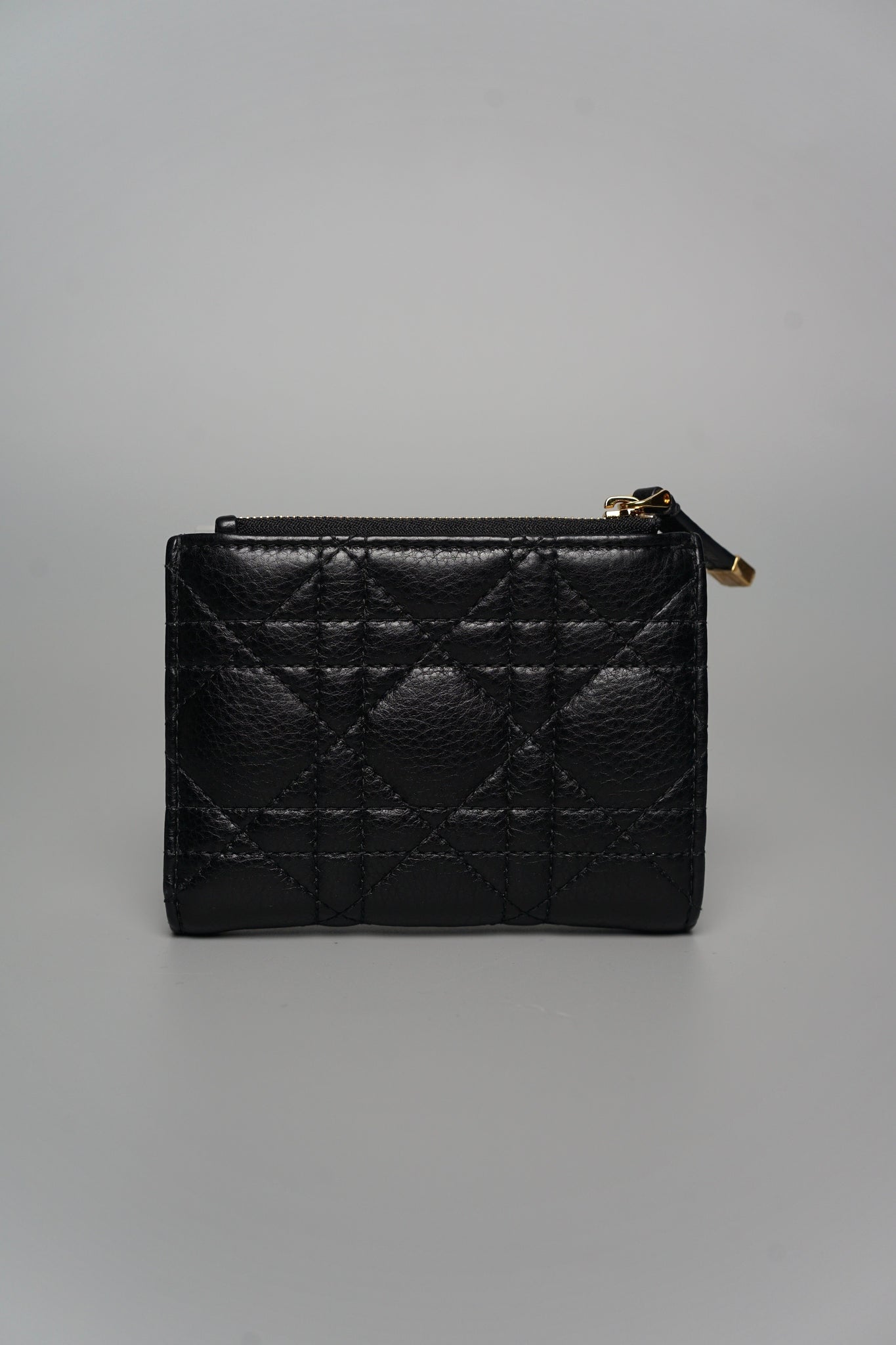 Dior Caro Dahlia Wallet in Black
